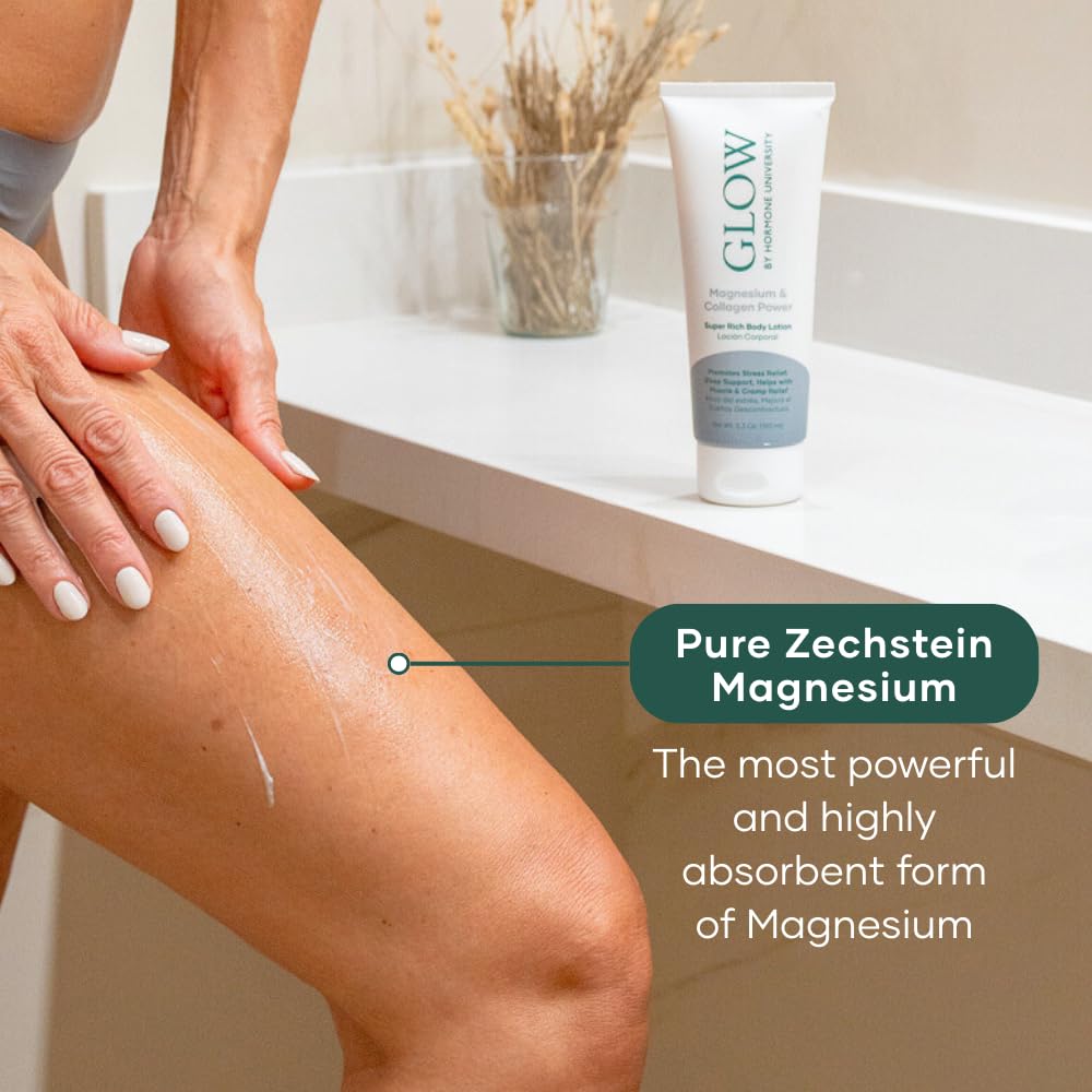 Calming Magnesium Lotion for Sleep and Cramps By Glow by HU - Glow Botanica Official Imagery - 6