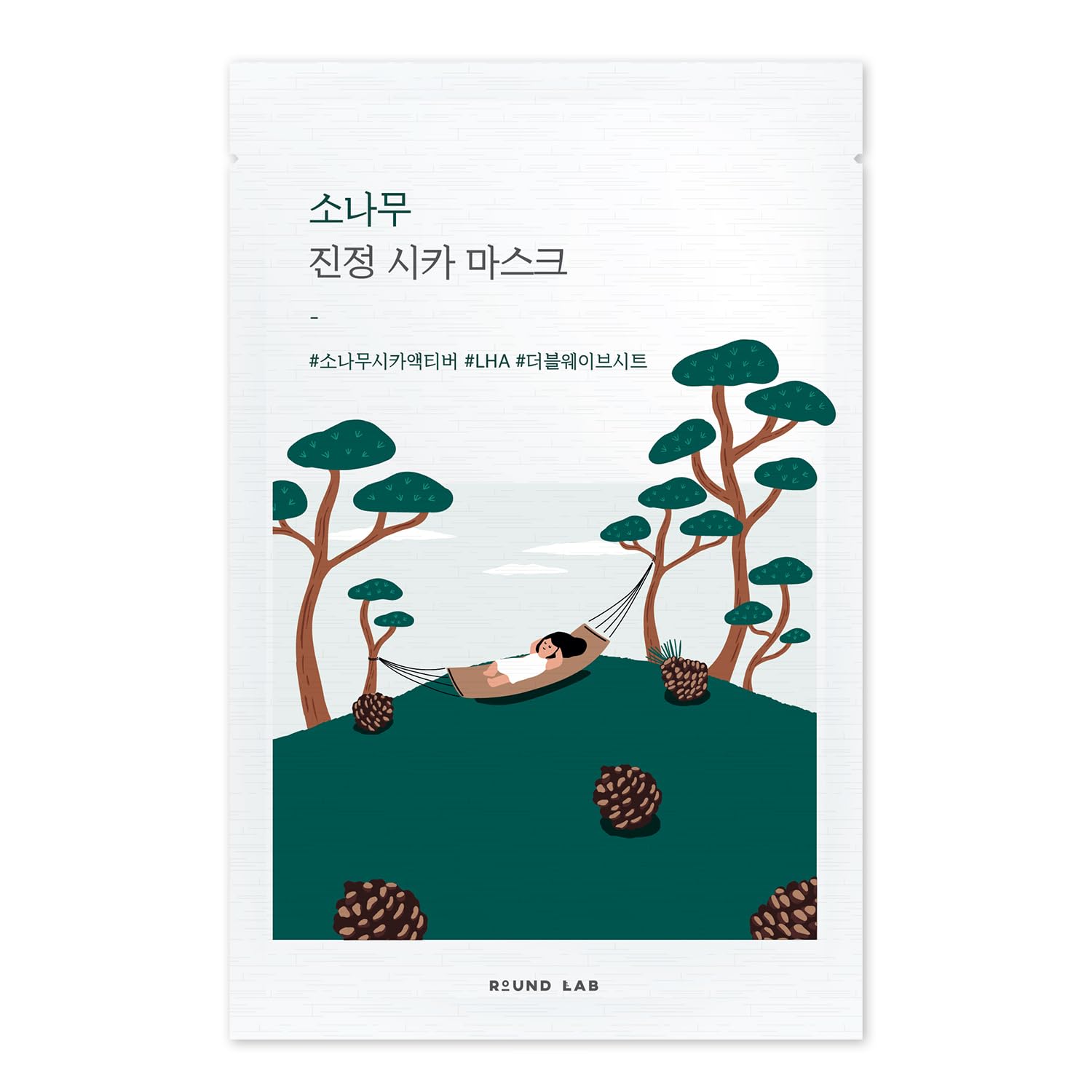 ROUND LAB Pine Calming Cica Sheet Mask 10ea - ROUND LAB