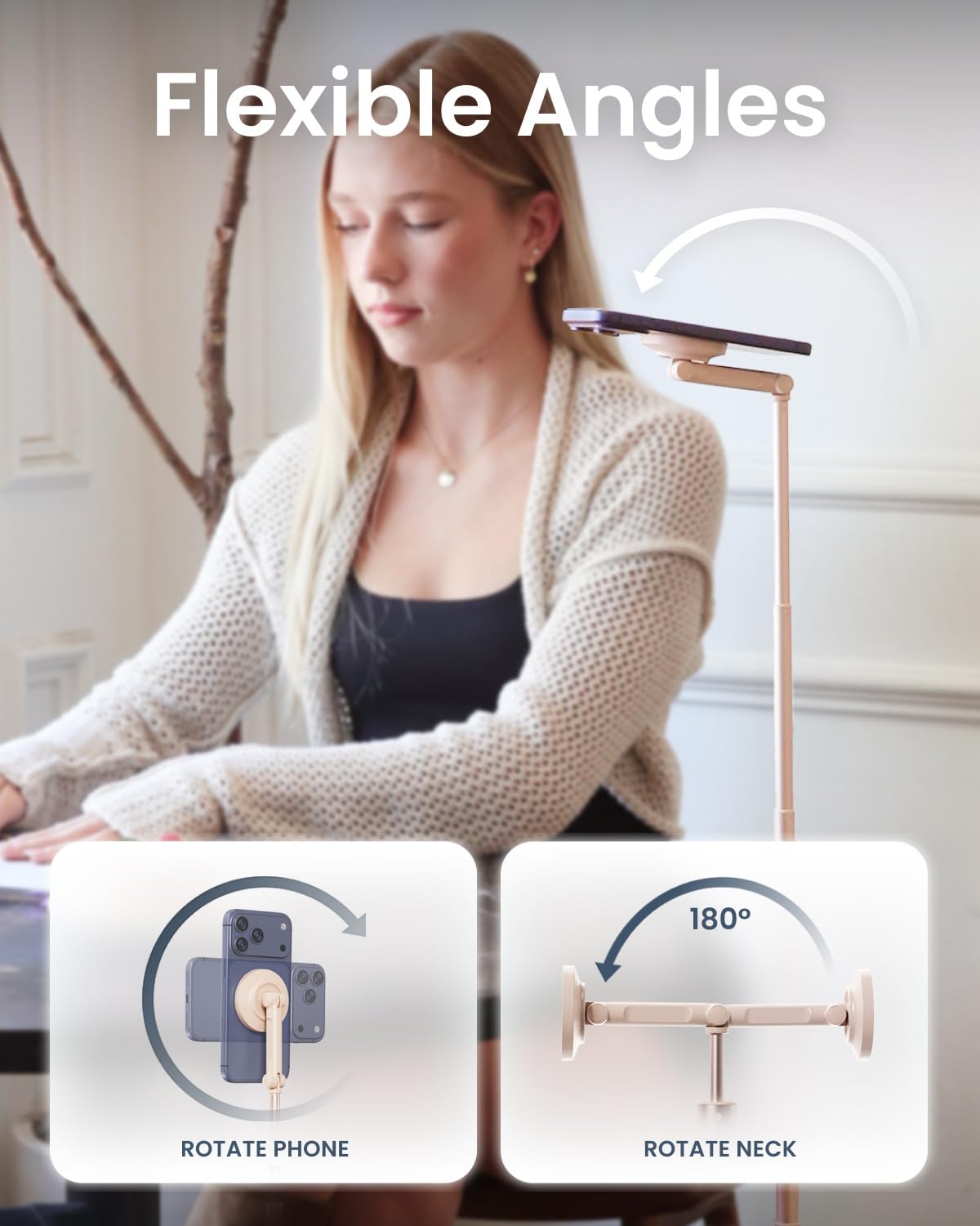 KraftGeek Magnetic Phone Tripod for iPhone JustTap Tripod - KraftGeek Official Imagery - 6