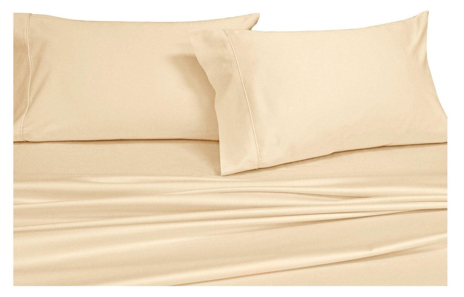 Royal Hotel Bedding Solid Ivory 600-Thread-Count 4pc - Product Imagery