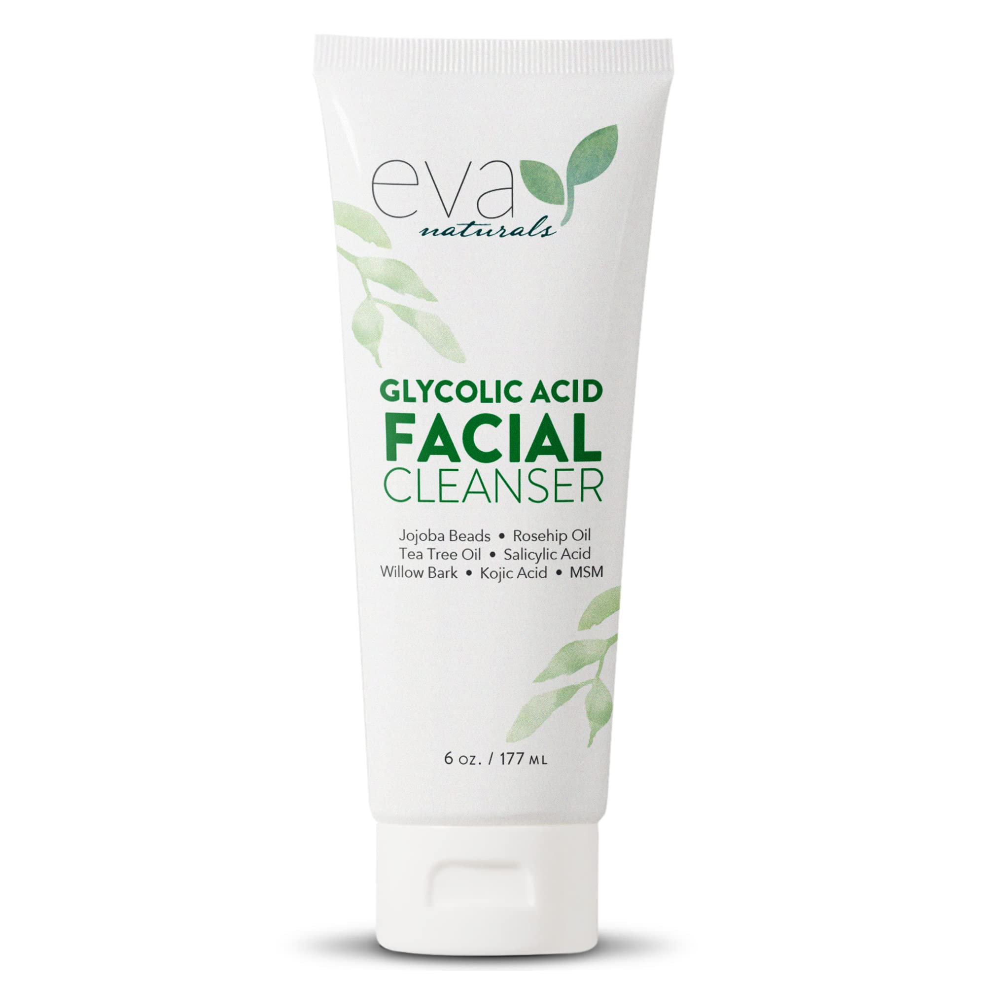 Eva Naturals Glycolic Salicylic Acid Cleanser Tea Tree 6 fl - Eva Naturals Official Imagery - 2
