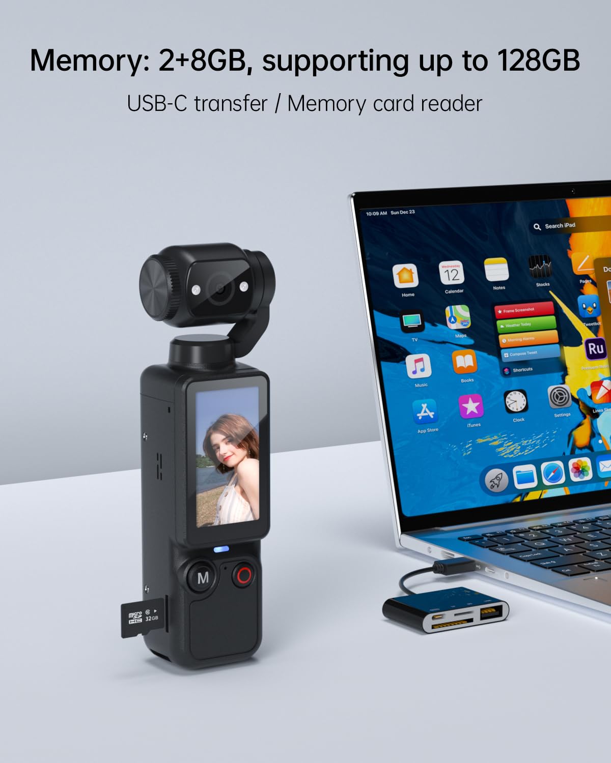 CGXUED Vlogging Camera, Mini Camcorder, Portable Handheld Video C by CGXUED - Angle View 7