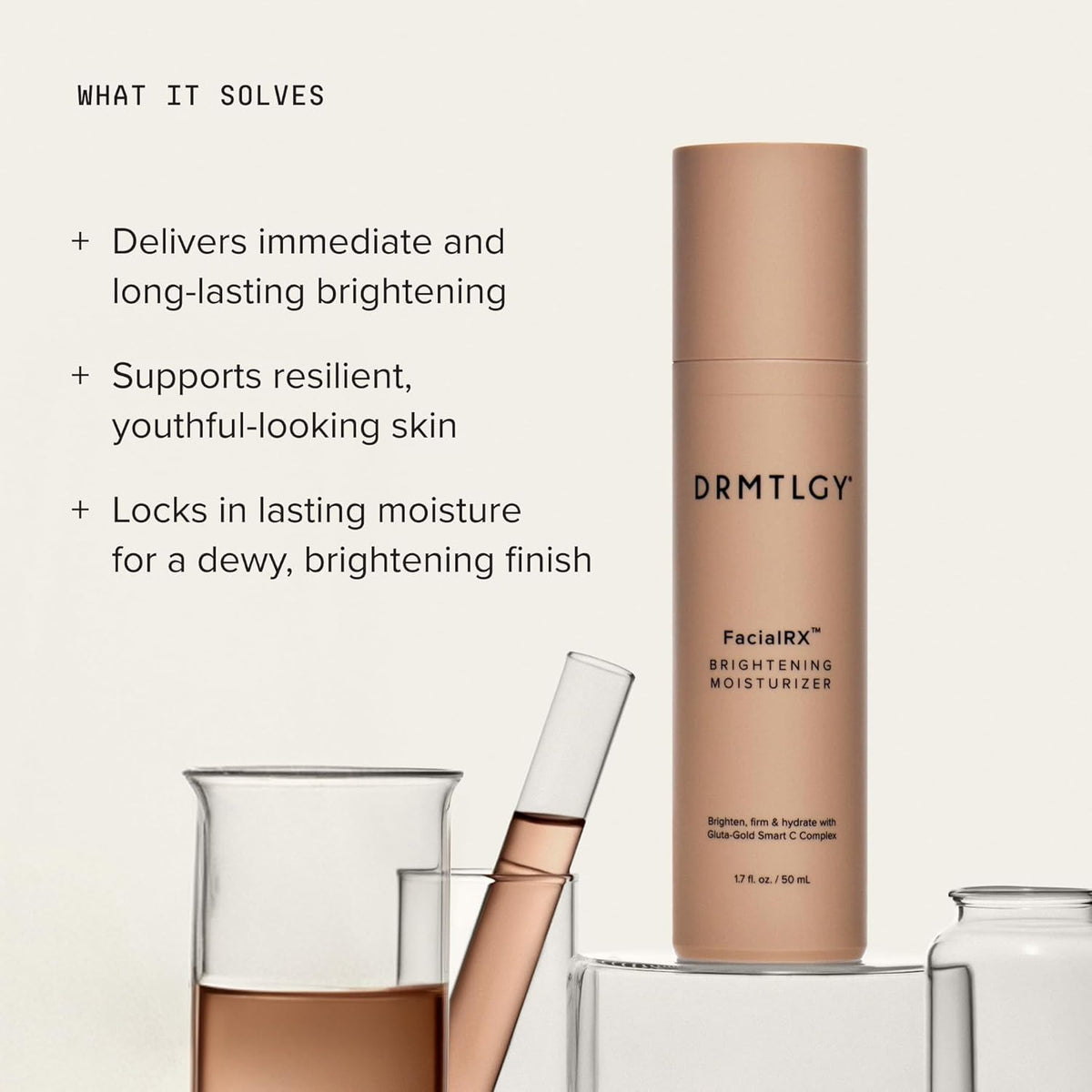 DRMTLGY FacialRX Brightening Moisturizer with Gluta Gold - DRMTLGY Official Imagery - 4