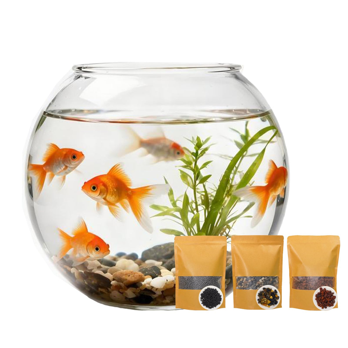 3 in 1 Low Maintenance Aquarium Filter Bio Media Volcanic - BERGFBV Official Imagery - 1