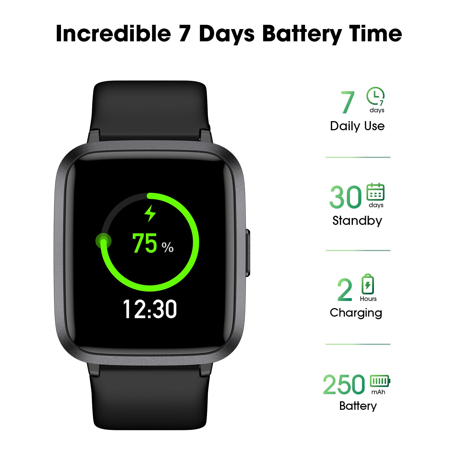 LIVIKEY Fitness Tracker Watch with Heart Rate, Activity Tracker, Pedom - View 6