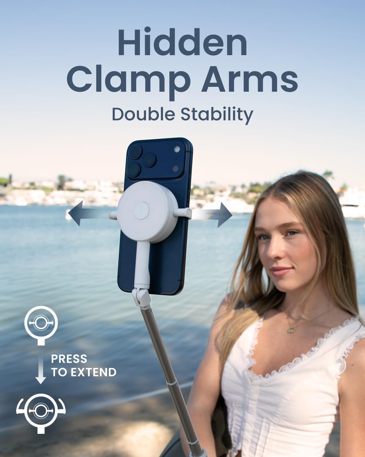 KraftGeek Magnetic Phone Tripod for iPhone Dual Sided Mount - KraftGeek Official Imagery - 4