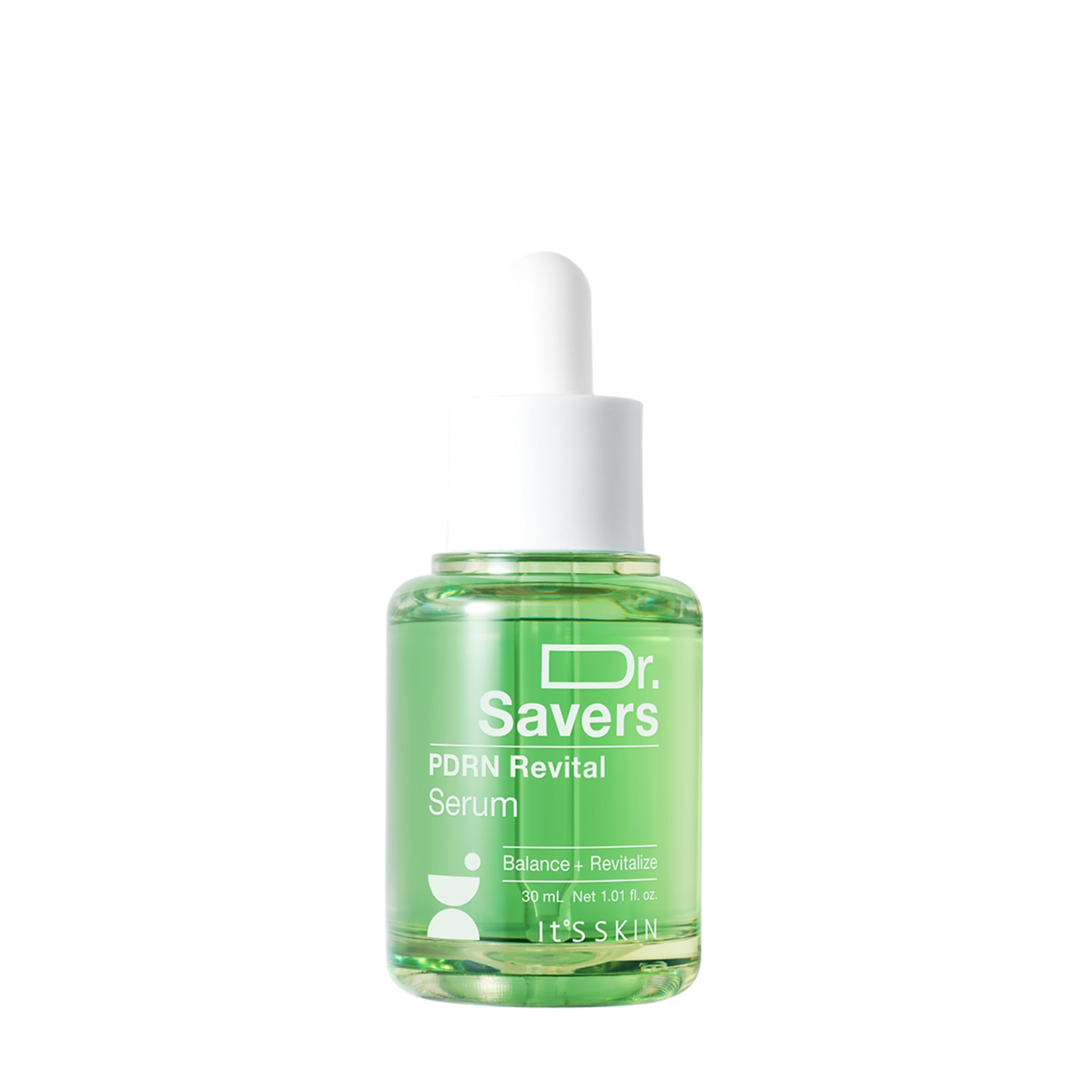 Dr. Savers PDRN Revital Face Serum, Korean Skincare, 1.01 Fl Oz - Product Imagery