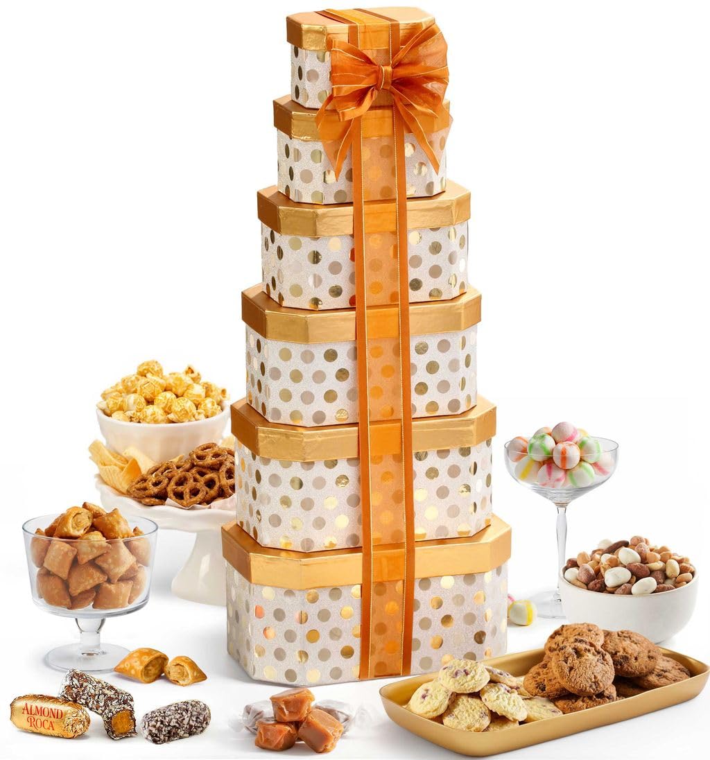 Broadway Basketeers Towering Gift Basket Boxes of Chocolate - Broadway Basketeers Official Imagery - 2