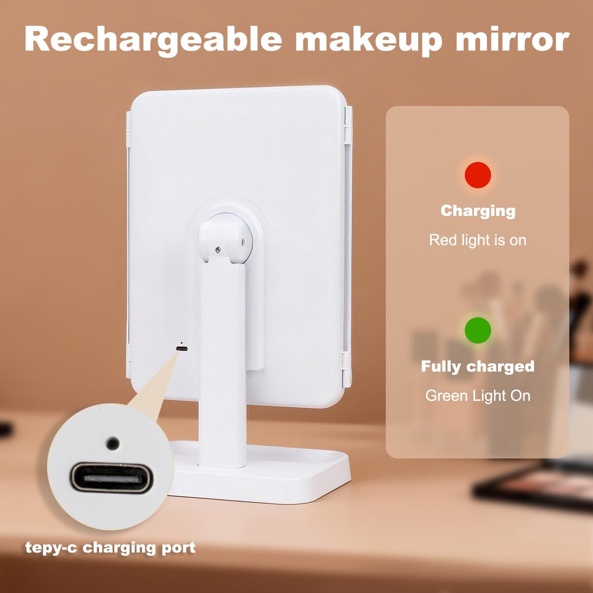 2026 Newly Upgraded Three Sided Folding Makeup Mirror - Premium Selection Official Imagery - 8