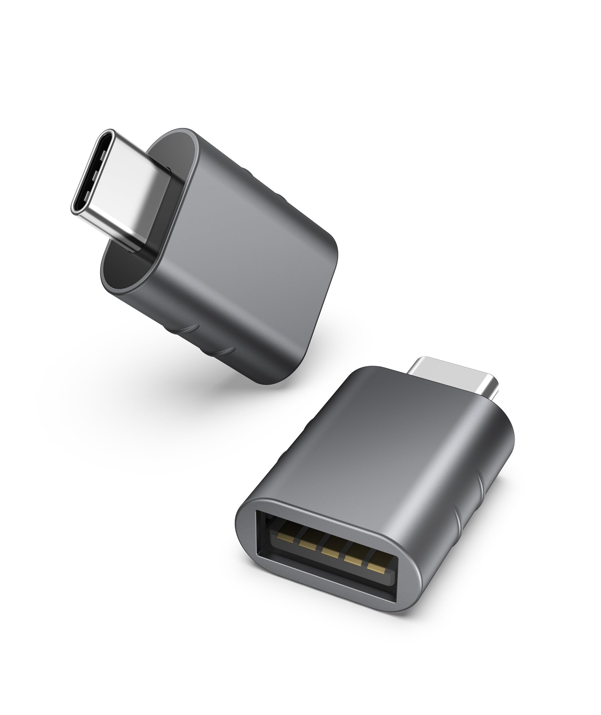 Syntech USB-C to USB 3.0 Adapter, Pack of 2 – Space Grey