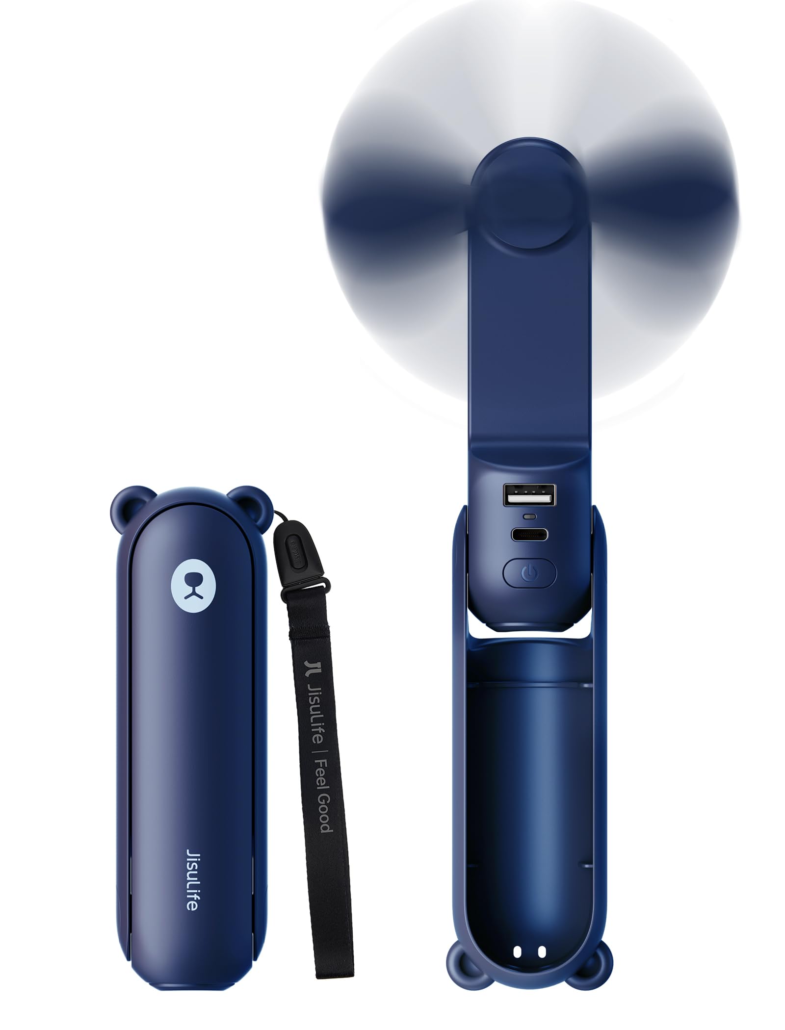 JISULIFE 3 IN 1 Portable Fan with Power Bank & Flashlight Featured - JISULIFE Official Product View 1