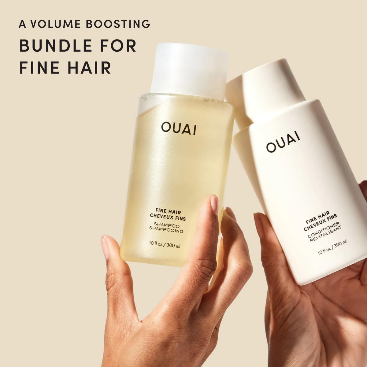 OUAI Fine Hair Shampoo Conditioner Set - OUAI Official Imagery - 3