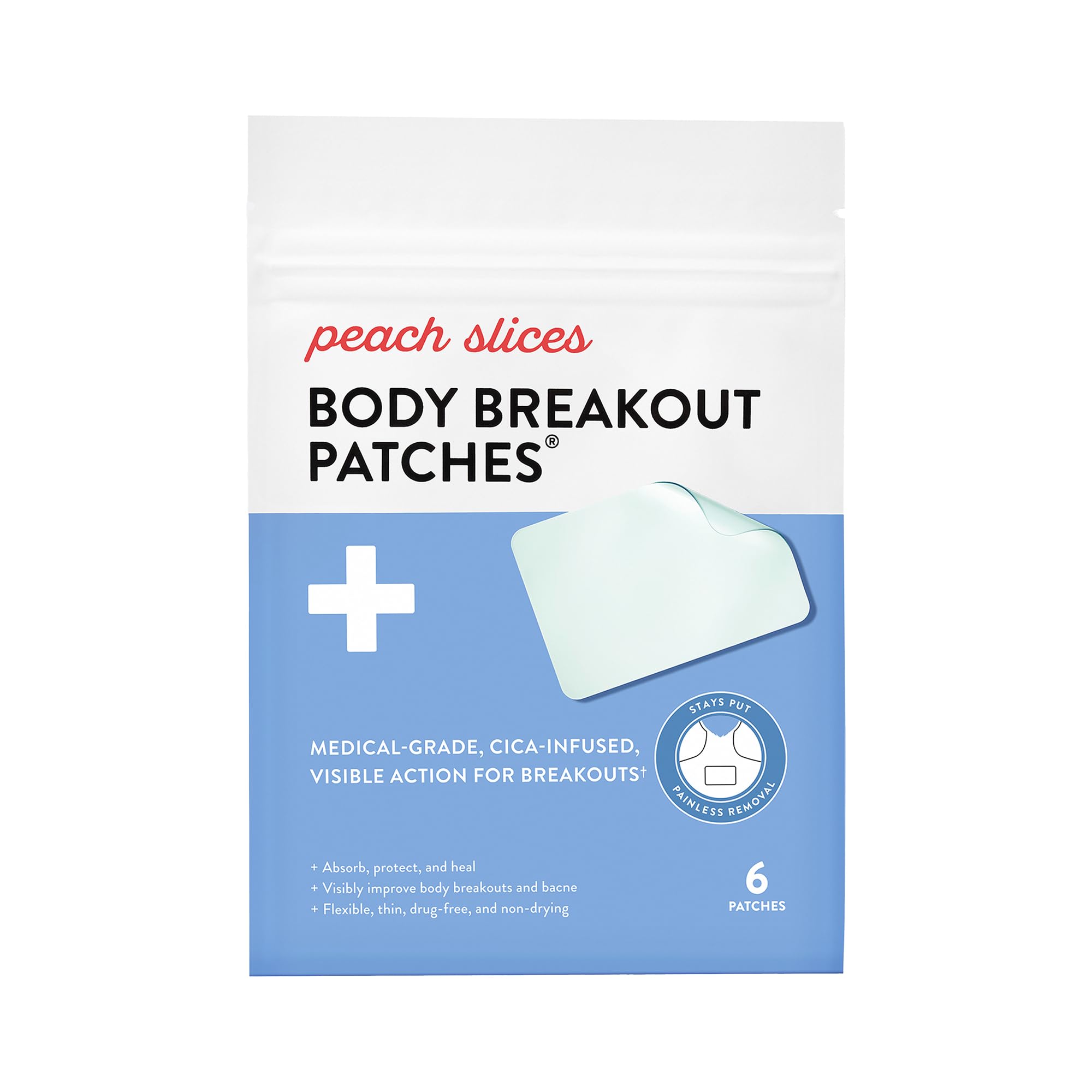 Peach Slices - Body Breakout Patches (6 ct) - Overnight Body - Product Imagery
