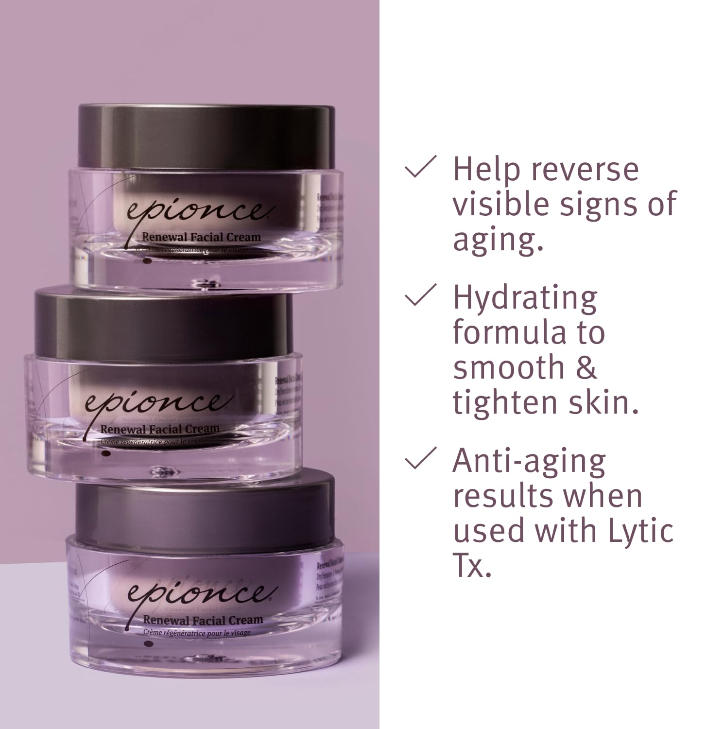 Epionce Renewal Facial Cream Hydrating Anti - Aging Skin Barrier Moisturizer - Epionce Official Product View 4