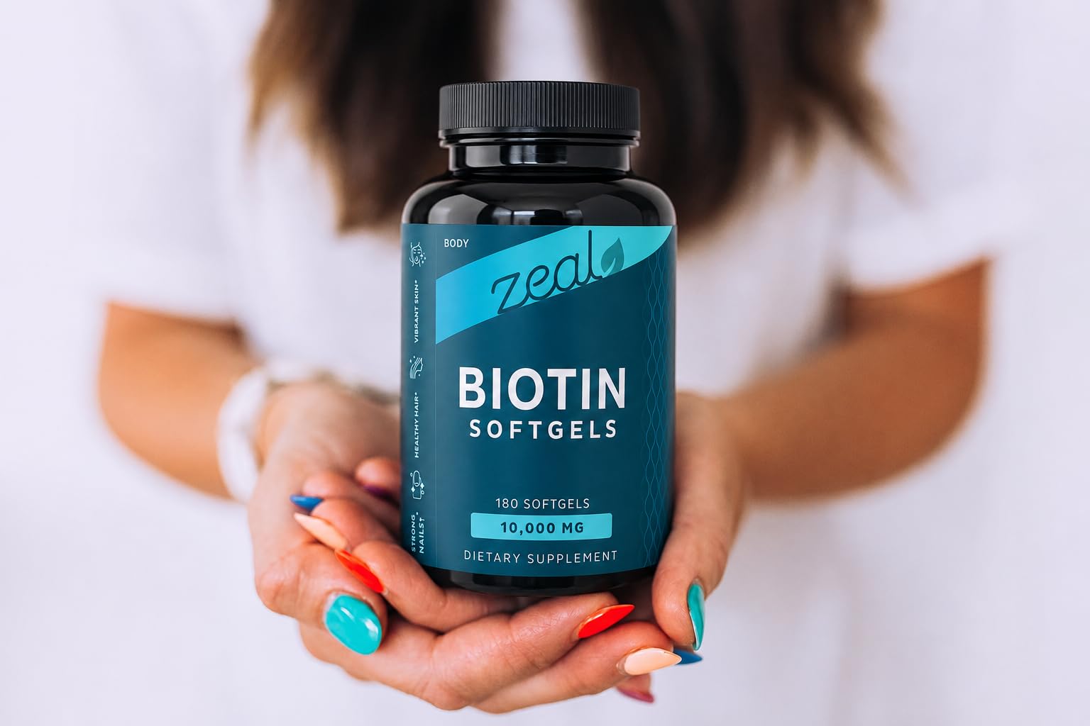 Zeal Biotin 10000mcg Oil Softgels - Zeal Naturals Official Imagery - 7