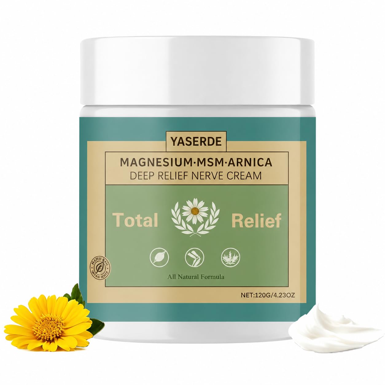 YASERDE Total Relief Magnesium Cream,4.23oz