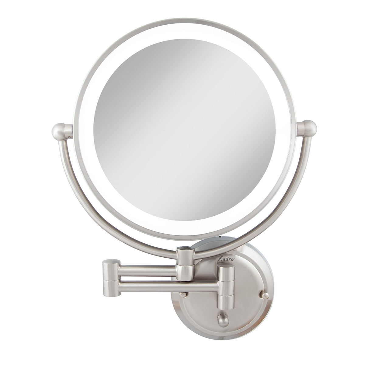 Zadro 14 Round Fluorescent 5X 1X Bathroom Magnifying Mirror - Zadro Official Imagery - 2