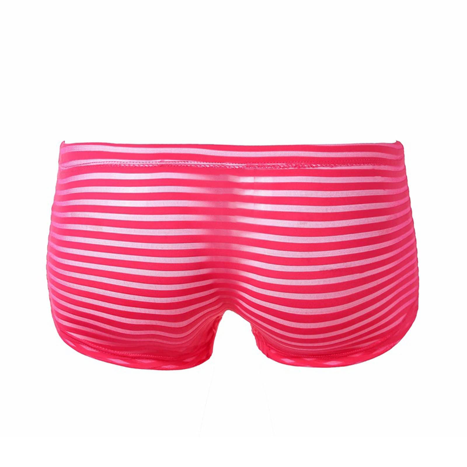 Mesh Underwear for Men Striped Breathable Quick Dry Boxer Briefs Mens - View 2