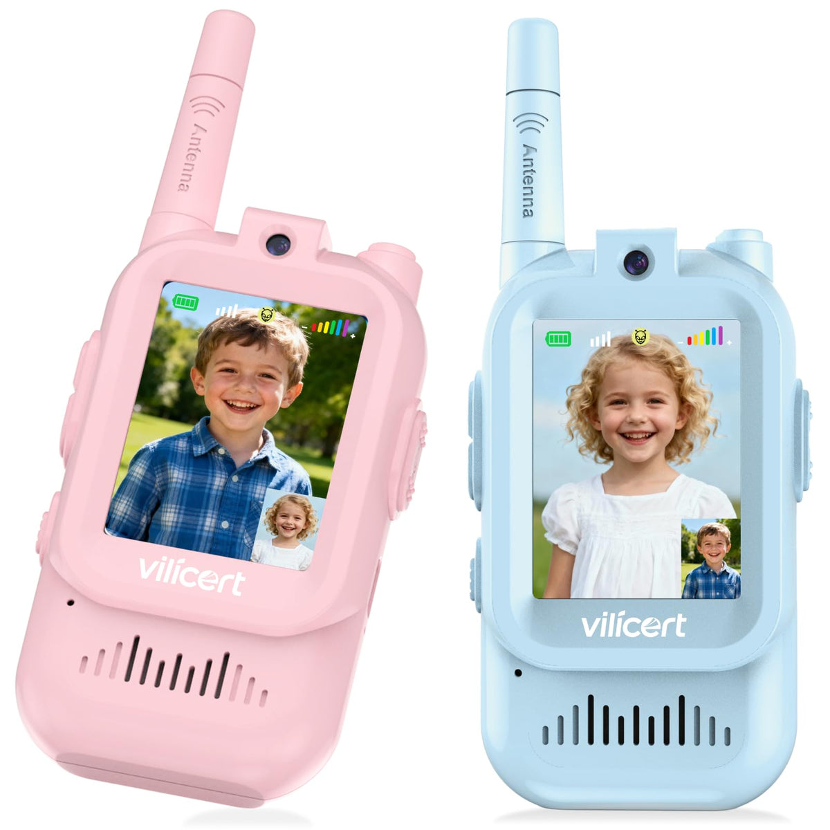Video Walkie Talkie Toys for Age 3 12 Boys Girls 2 Pack - vilicert Official Imagery - 2
