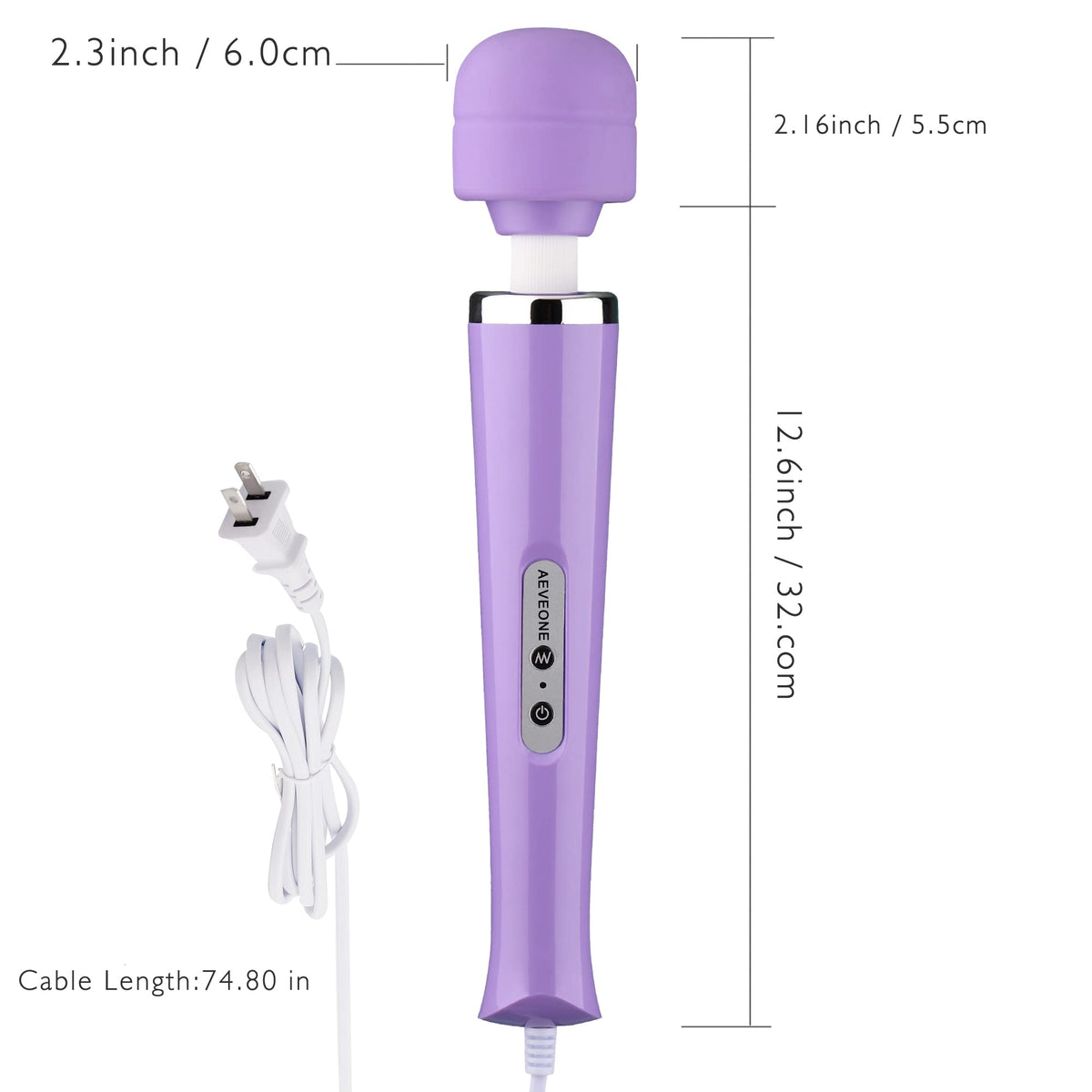 AEVEONE Wired Powerful Handheld Electric Massager Strong - AEVEONE Official Imagery - 3