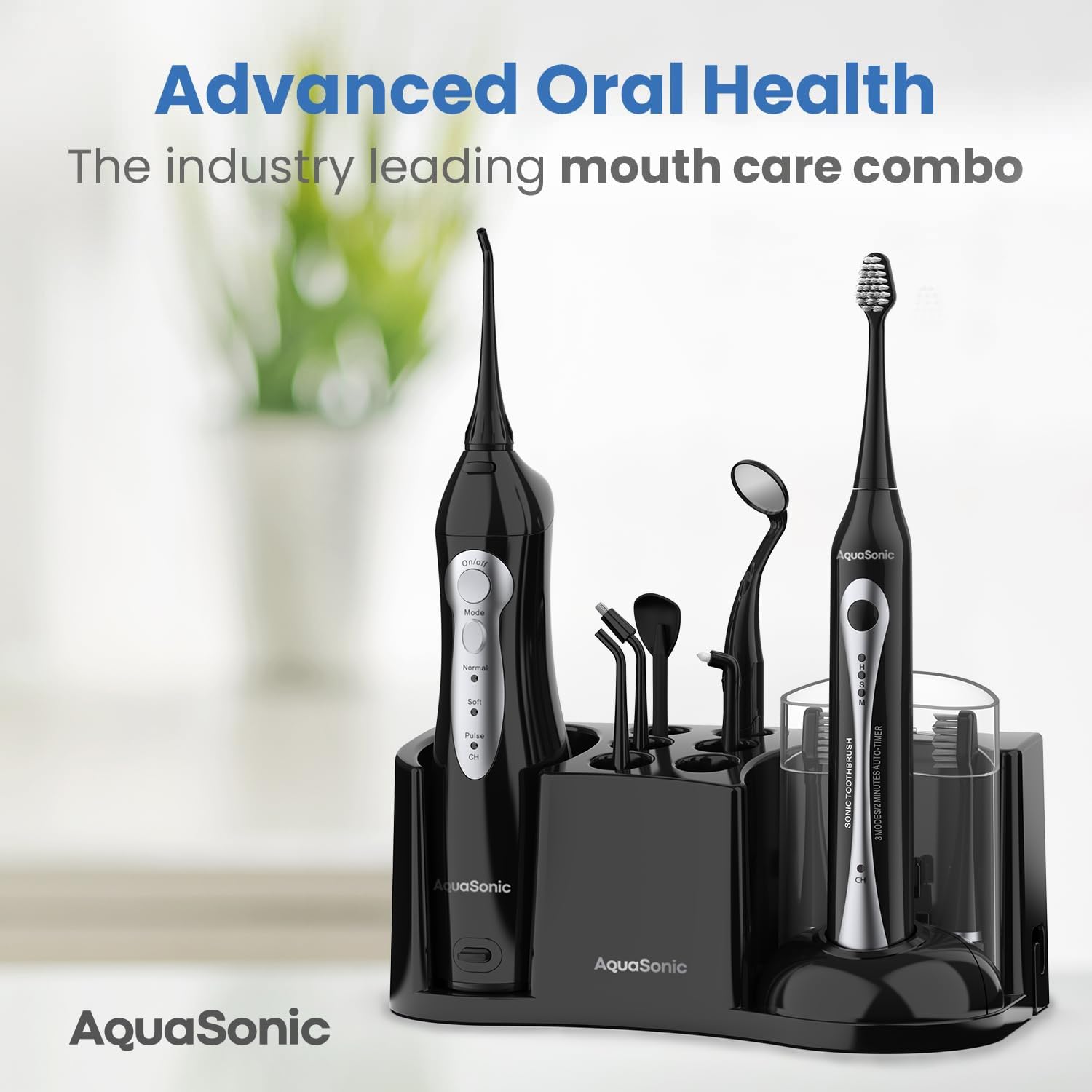 AquaSonic Home Dental Center Rechargeable Power Toothbrush & Smar - Aquasonic Official Product View 7