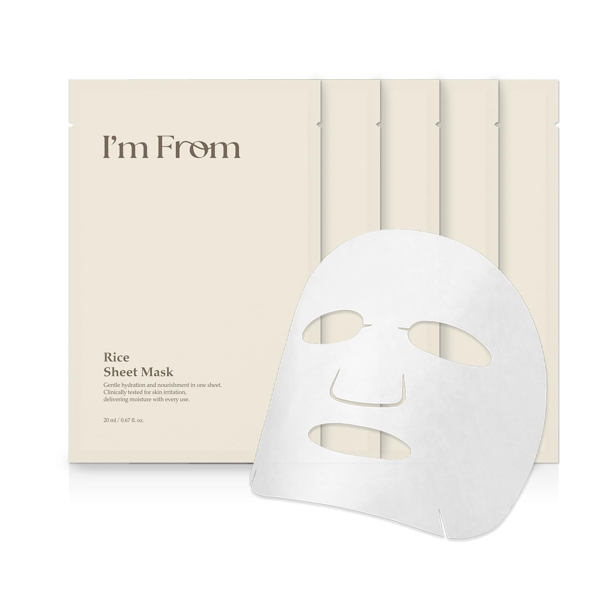 I’m From Rice Sheet Mask, Hydrating &amp; Soothing Face Mask - I'm from