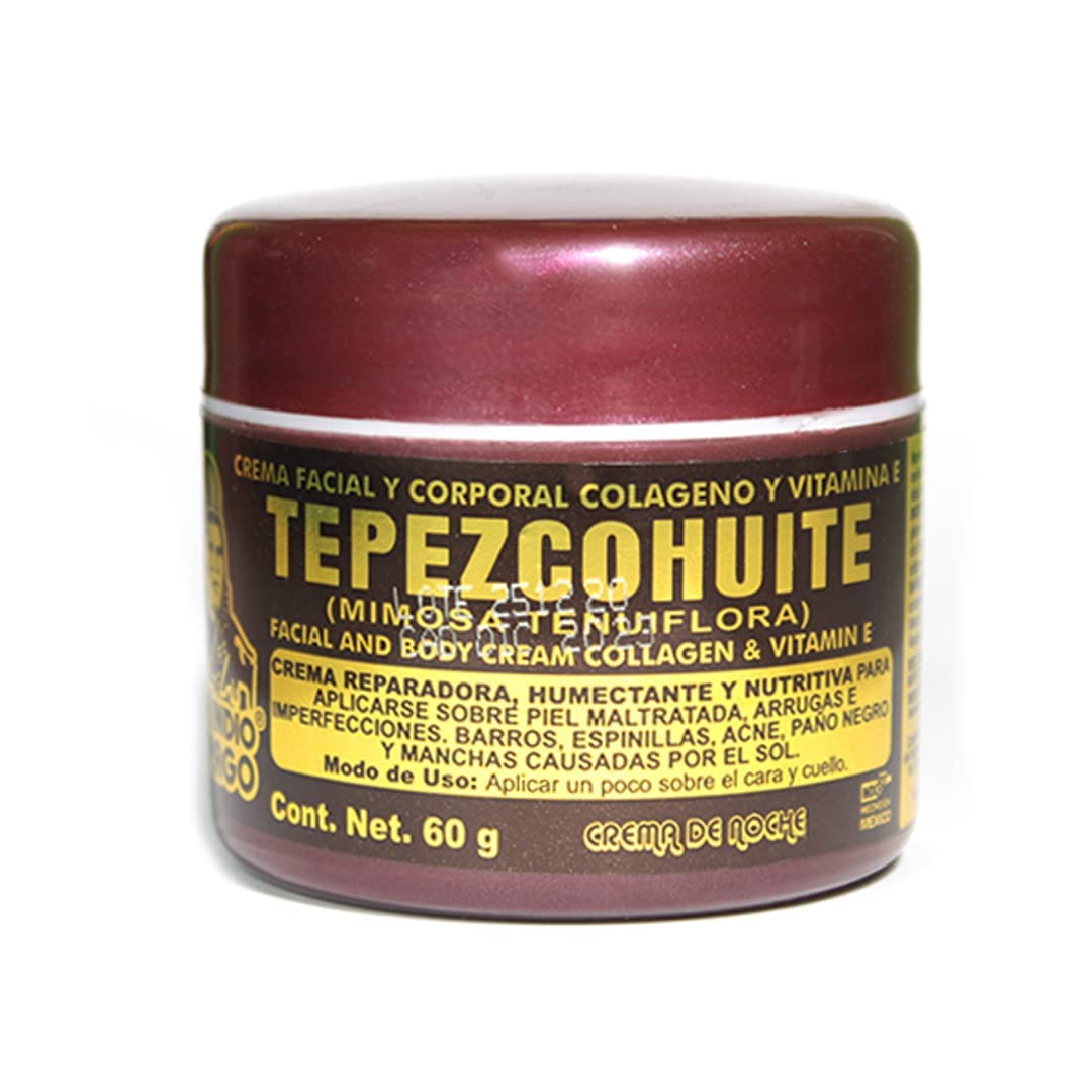 Del Indio Papago Tepezcohuite Cream, Facial and Body Cream, - Del Indio Papago