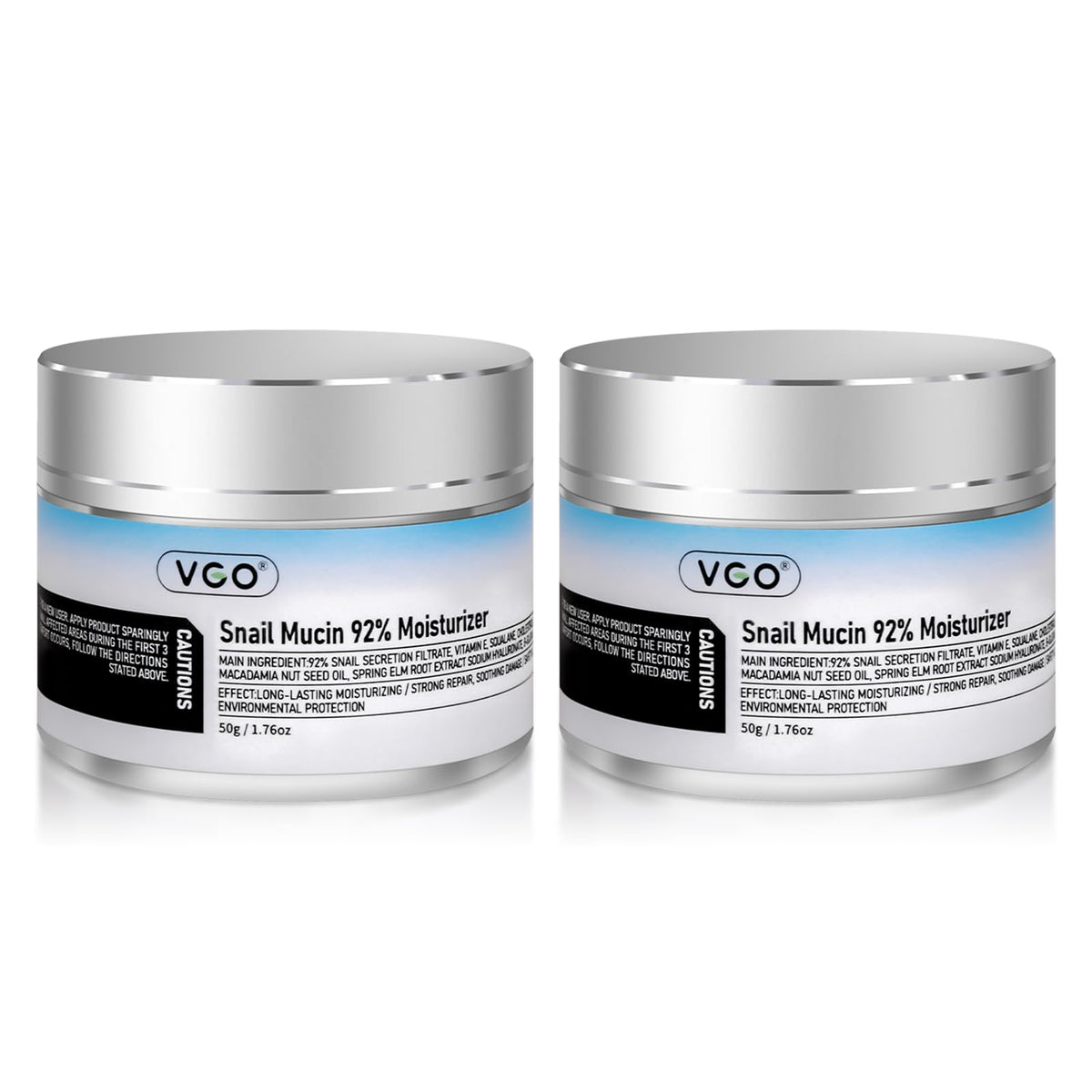 VGO 2 Pack 92 Snail Mucin Moisturizer Anti Aging Skin Repair - VGO Official Imagery - 1
