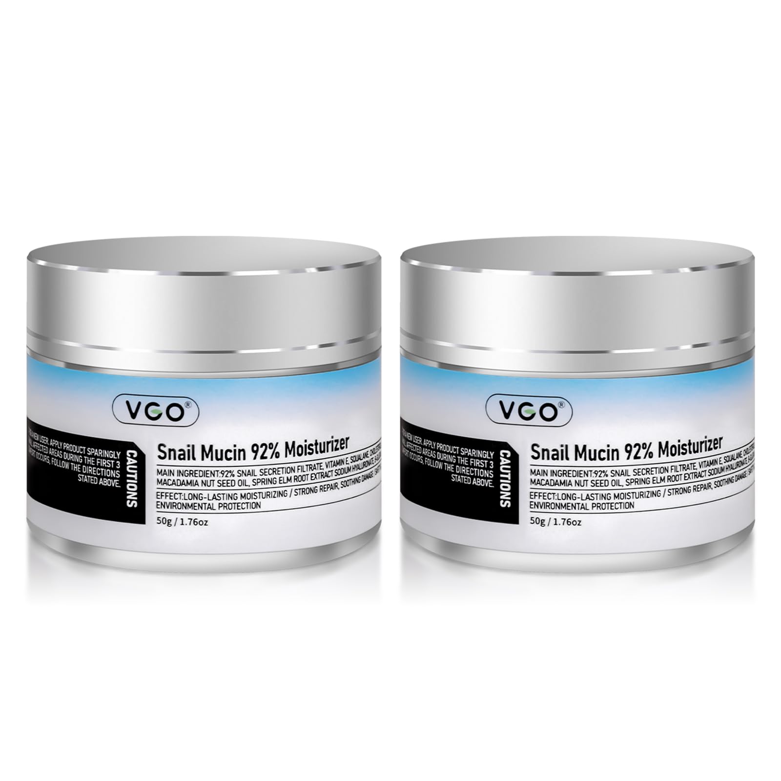 VGO 2 Pack 92 Snail Mucin Moisturizer Anti Aging Skin Repair - VGO Official Imagery - 2