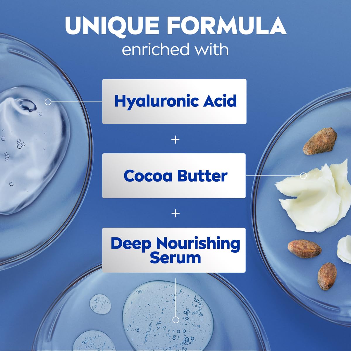 NIVEA Cocoa Butter Body Lotion for Dry Skin Hyaluronic Acid - NIVEA Official Product Imagery - 7