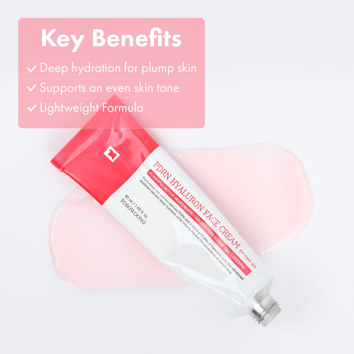 TOSOWOONG PDRN Hyaluron Face Cream for Hydrating Firming - TOSOWOONG Official Imagery - 3
