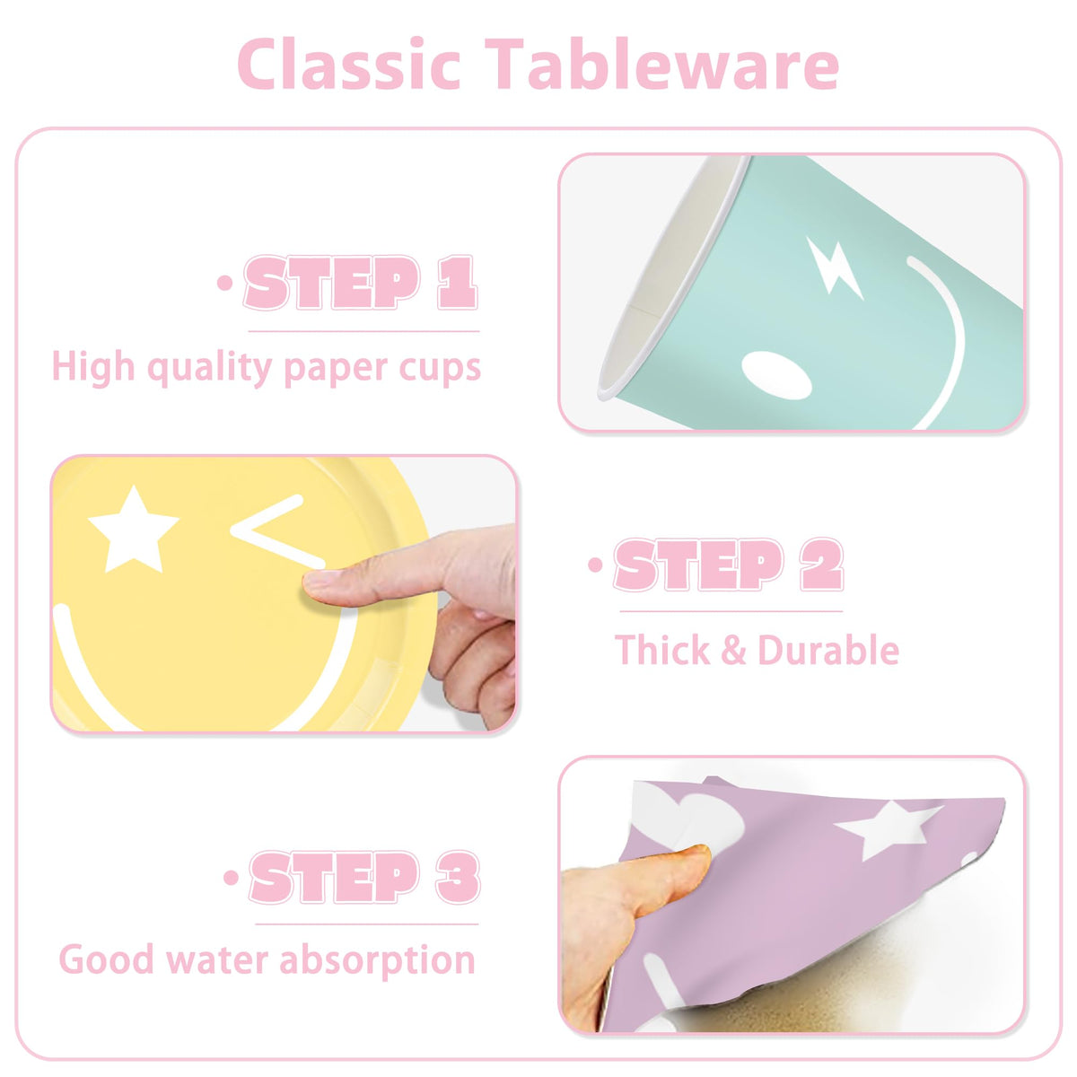 199PCS Smiley Face Birthday Decorations Smile Pastel Themed - HUIYANFSY Official Imagery - 6