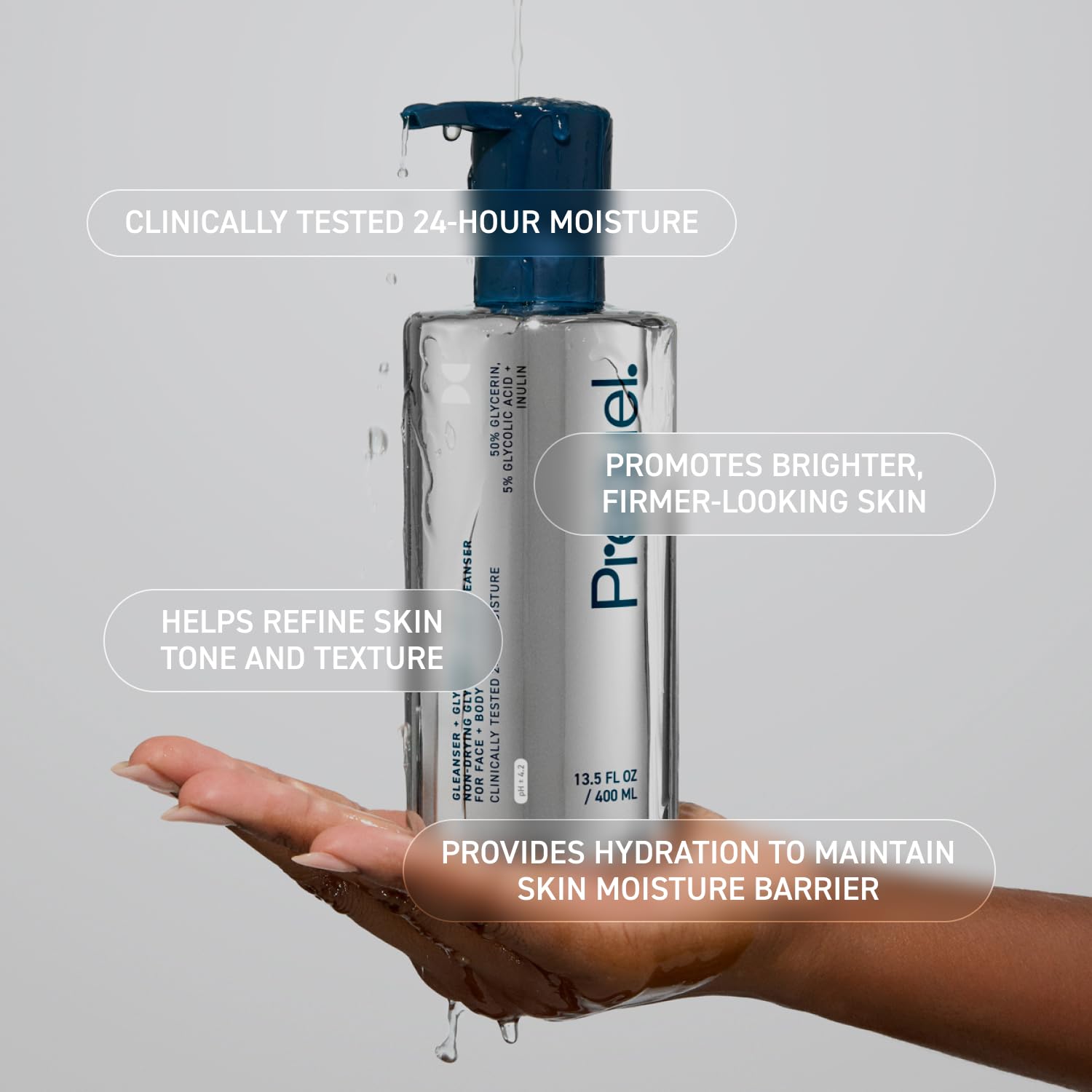 Prequel Skin Gleanser GA AHA Glycolic Body Wash 50 Glycerin - Prequel Official Imagery - 6