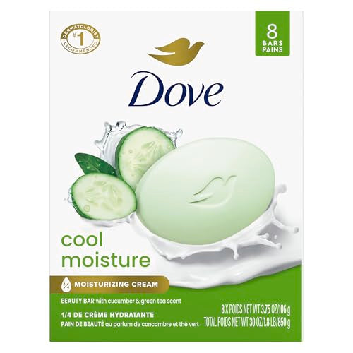 Elefair Tech Dove Cool Moisture Beauty Bar Soap , Refreshing Cleanser, 3 - Elefair Tech Official Product View 1