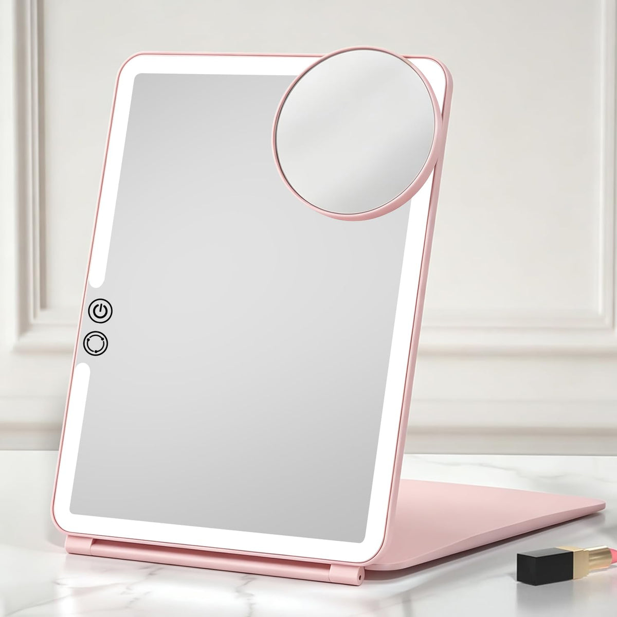 FUNTOUCH 2500mAh Large Rechargeable Travel Makeup Mirror - FUNTOUCH Official Imagery - 2