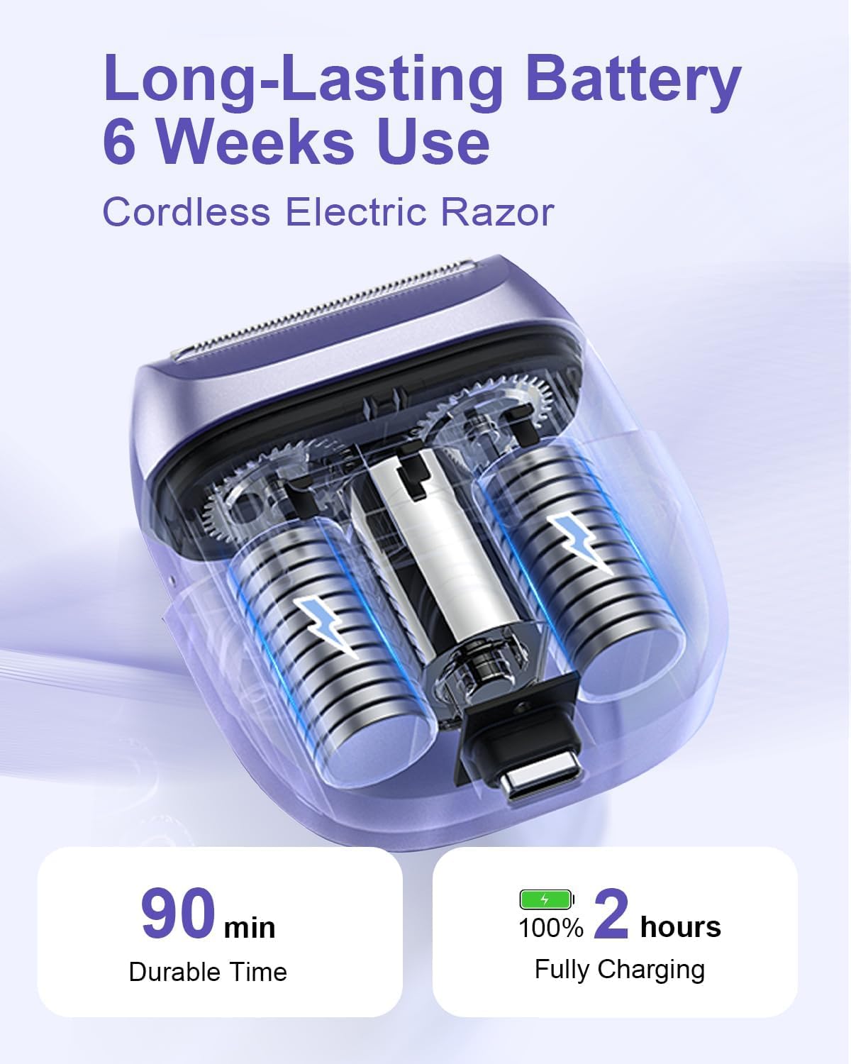 Electric Shaver for Women Waterproof Mini Electric Razors - unimiko Official Imagery - 8