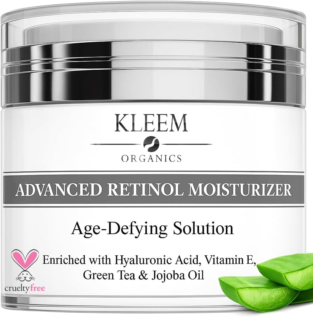 Kleem Retinol Face Moisturizer - Anti-Aging Night Firming Cream - Product Imagery