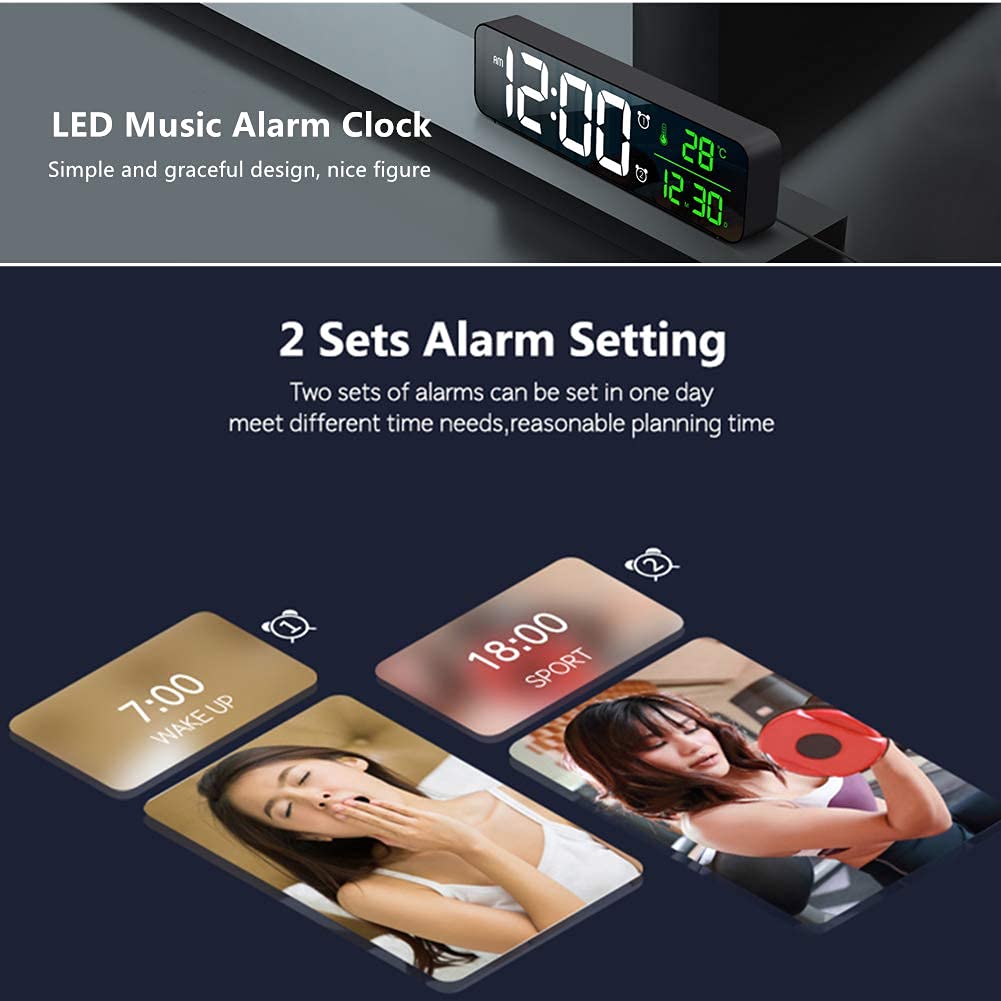 Abovsare Digital Clock Large Display, Alarm Clock for Living Room - Abovsare Official Product View 8