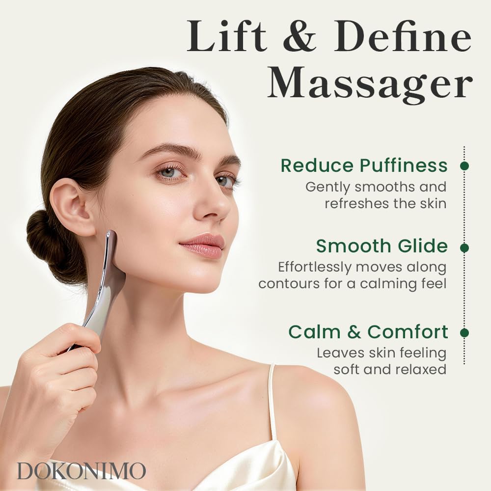 FSA HSA Eligible 5 in 1 Multi Contour Gua Sha Facial Tool - DOKONIMO Official Imagery - 4
