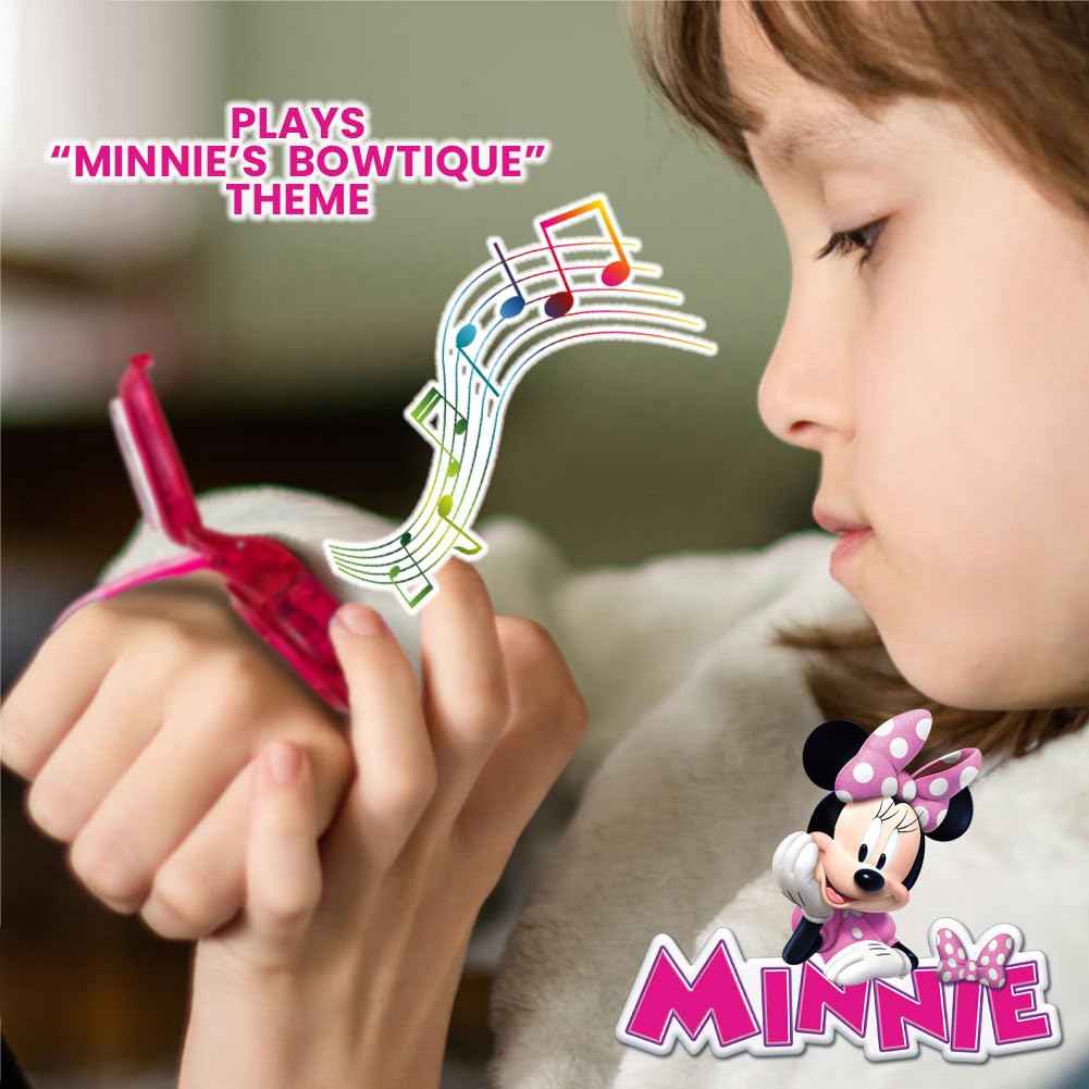 Disney Minnie Mouse Kids Flashing Musical Watch with Sound Effects, Co - View 4