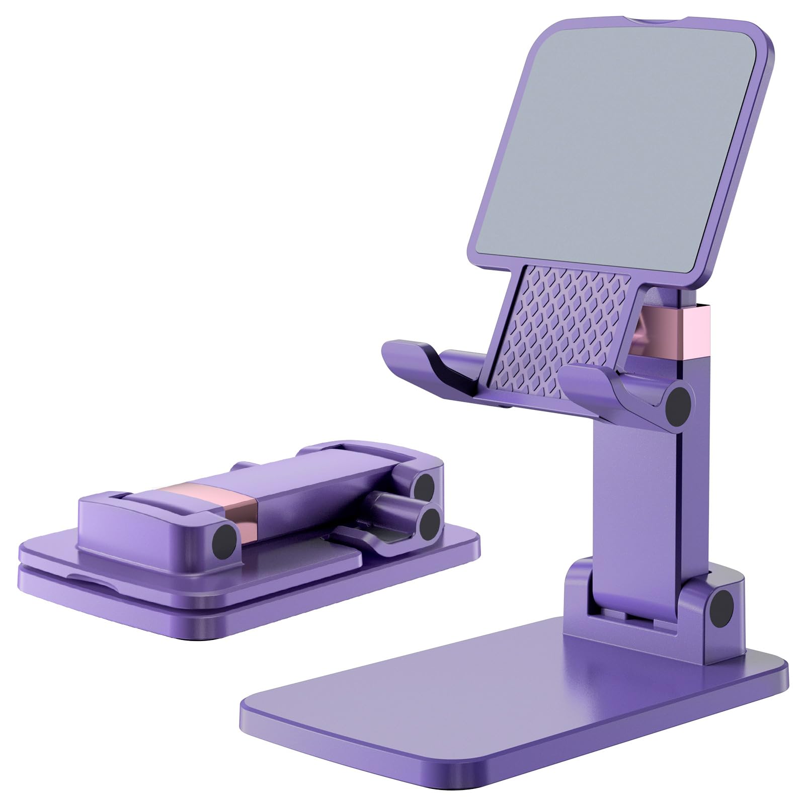 Cute Meizigua cell phone stand for iPhone, portable desk holder, perfect for office or home use.