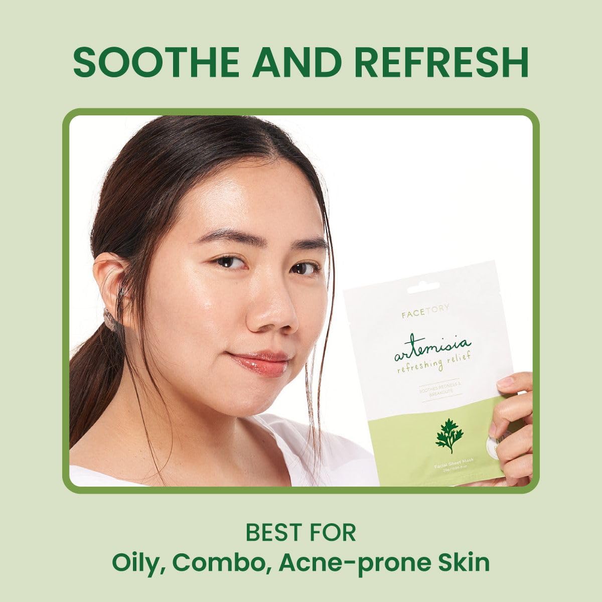 FACETORY Korean Face Mask Gift Set in Stylish Box, 15 Count - FACETORY