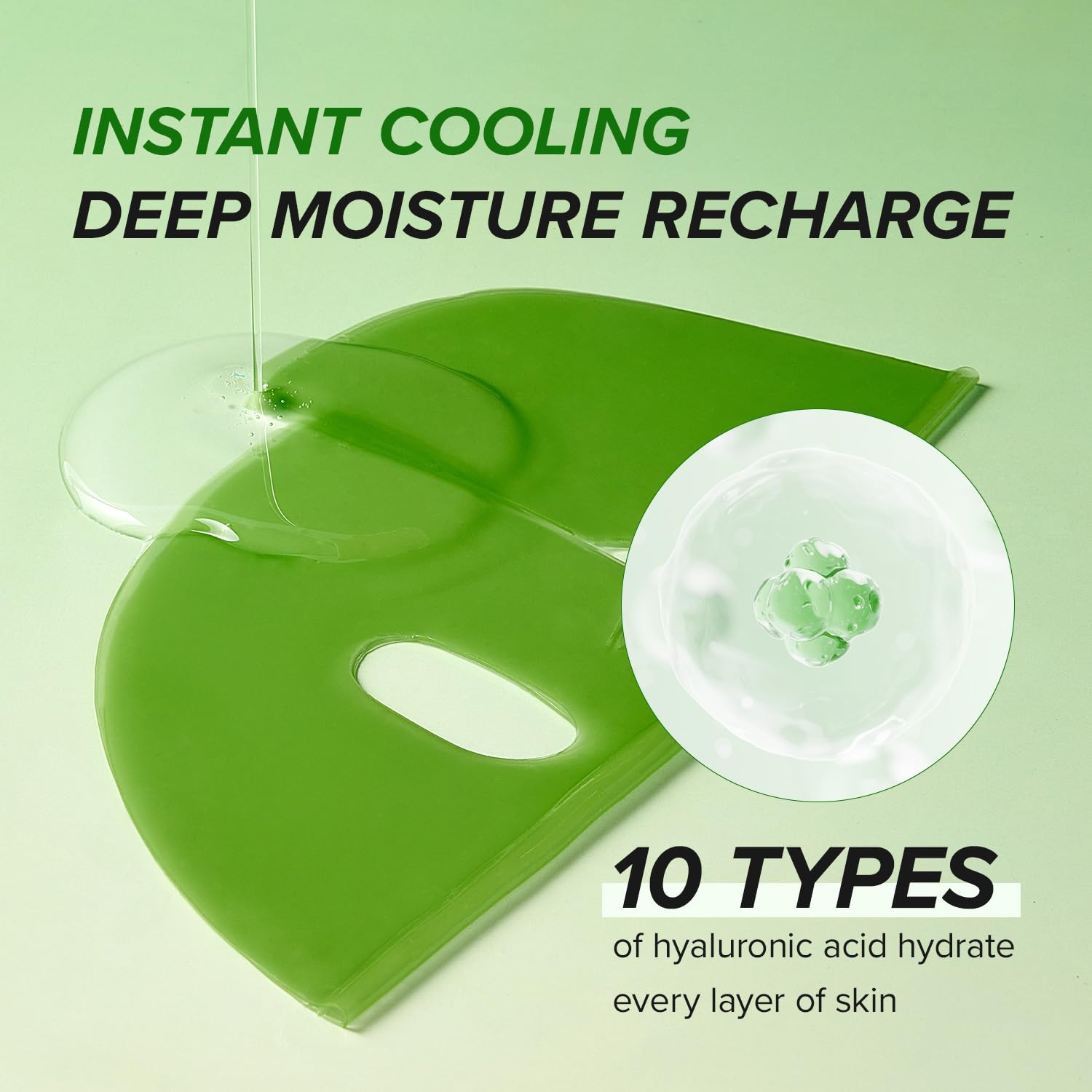 Mary&amp;May Fresh Aloe Cooling Hydrogel Mask, 4 Sheets - Mary&amp;May