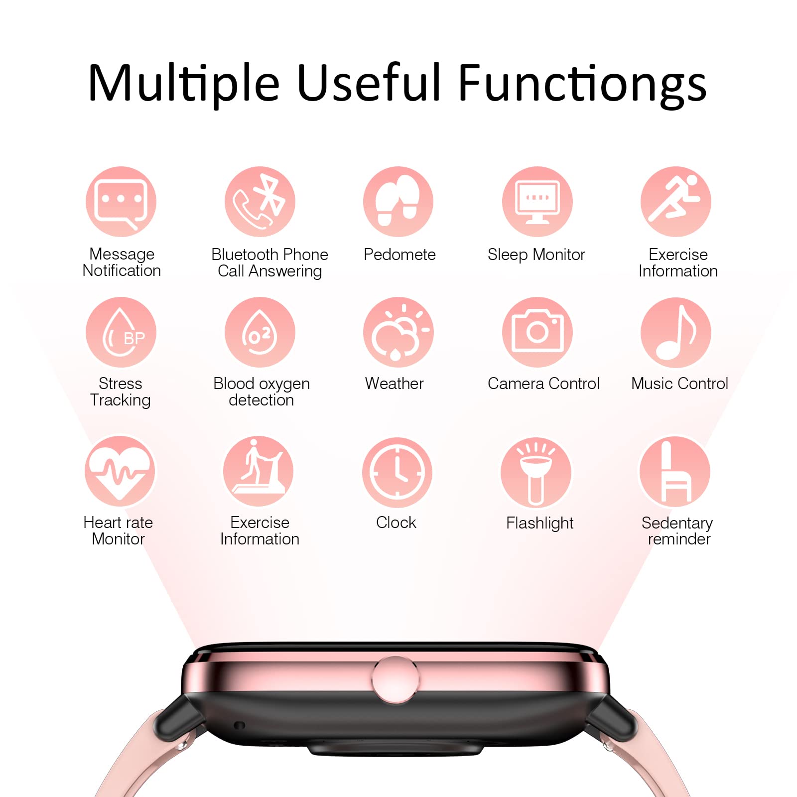 Choiknbo Smartwatch for Women - Call, Fitness Tracker, Heart Rate & Sl - View 5