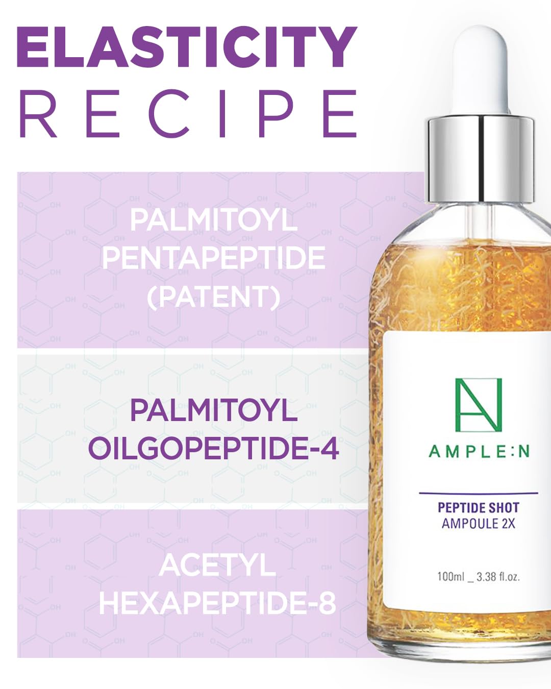 AMPLE N Korean Copper Peptide Serum Peptide Shot 2X Ampoule - CORÉANA Official Imagery - 3