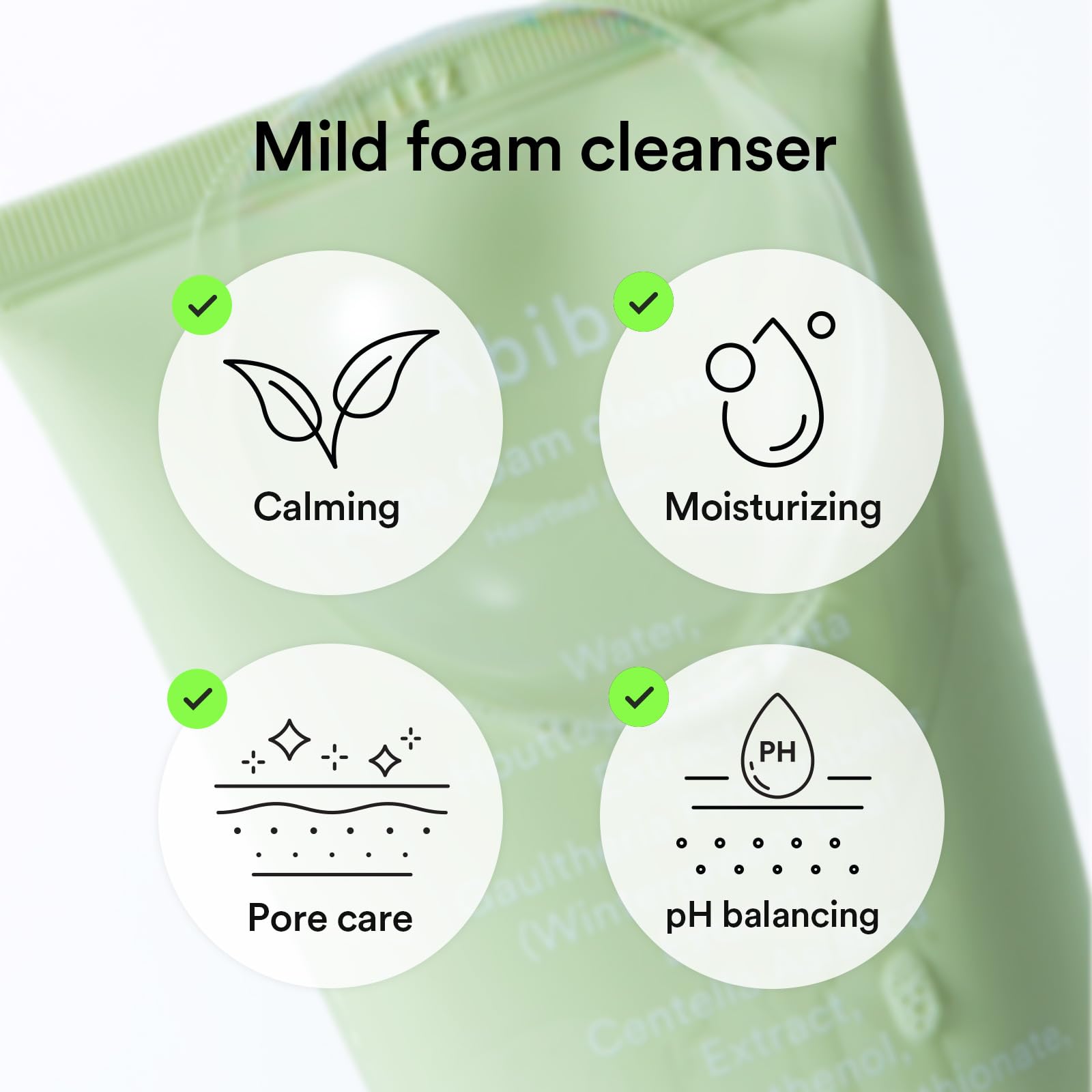 Abib Mild Foam Cleanser Heartleaf Foam 5.07 fl.oz, Low pH Koreran Face Wash for - Abib Official Product View 4