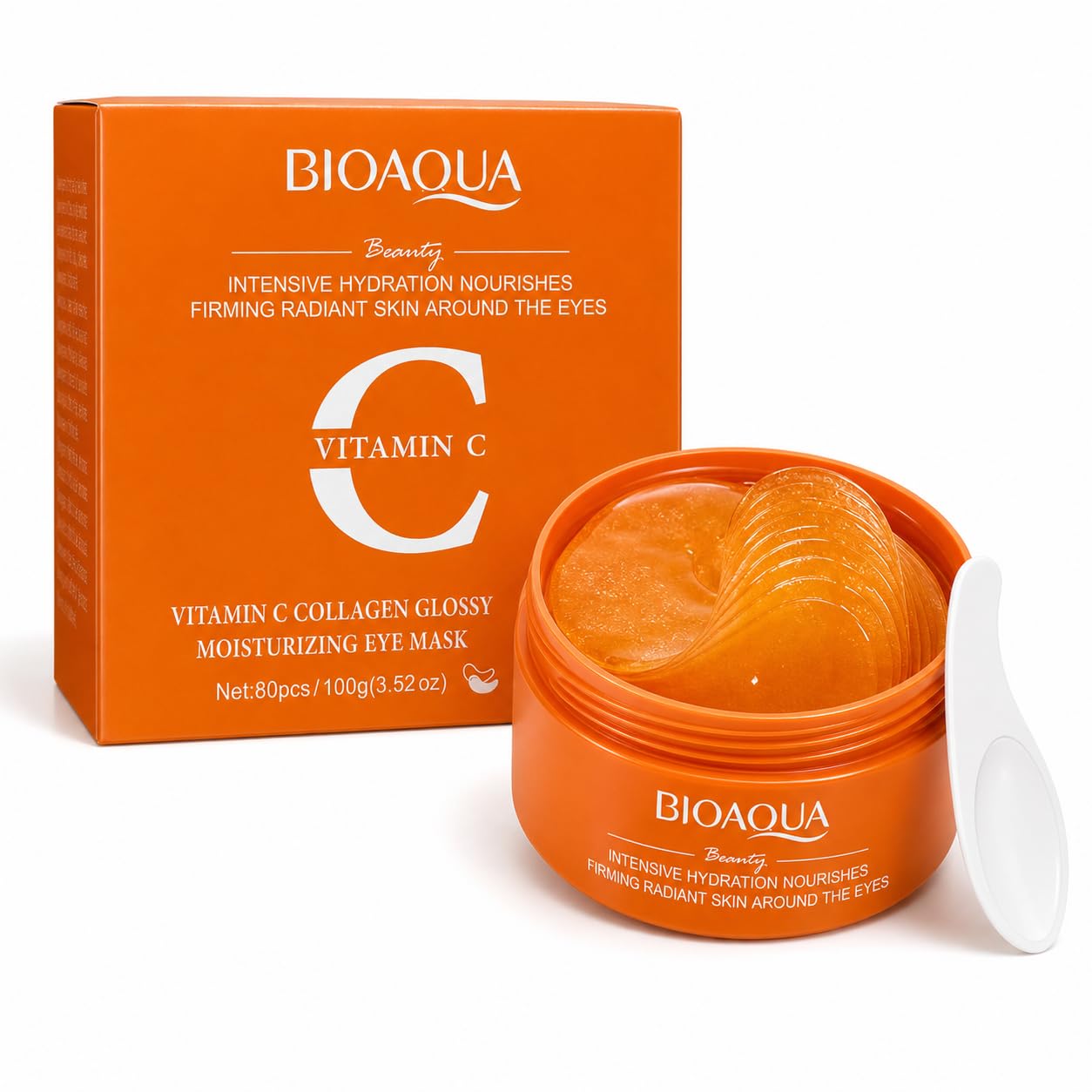 BIOAQUA Retinol Hyaluronic Vitamin C Eye Mask 80pcs 100g - BIOAQUA