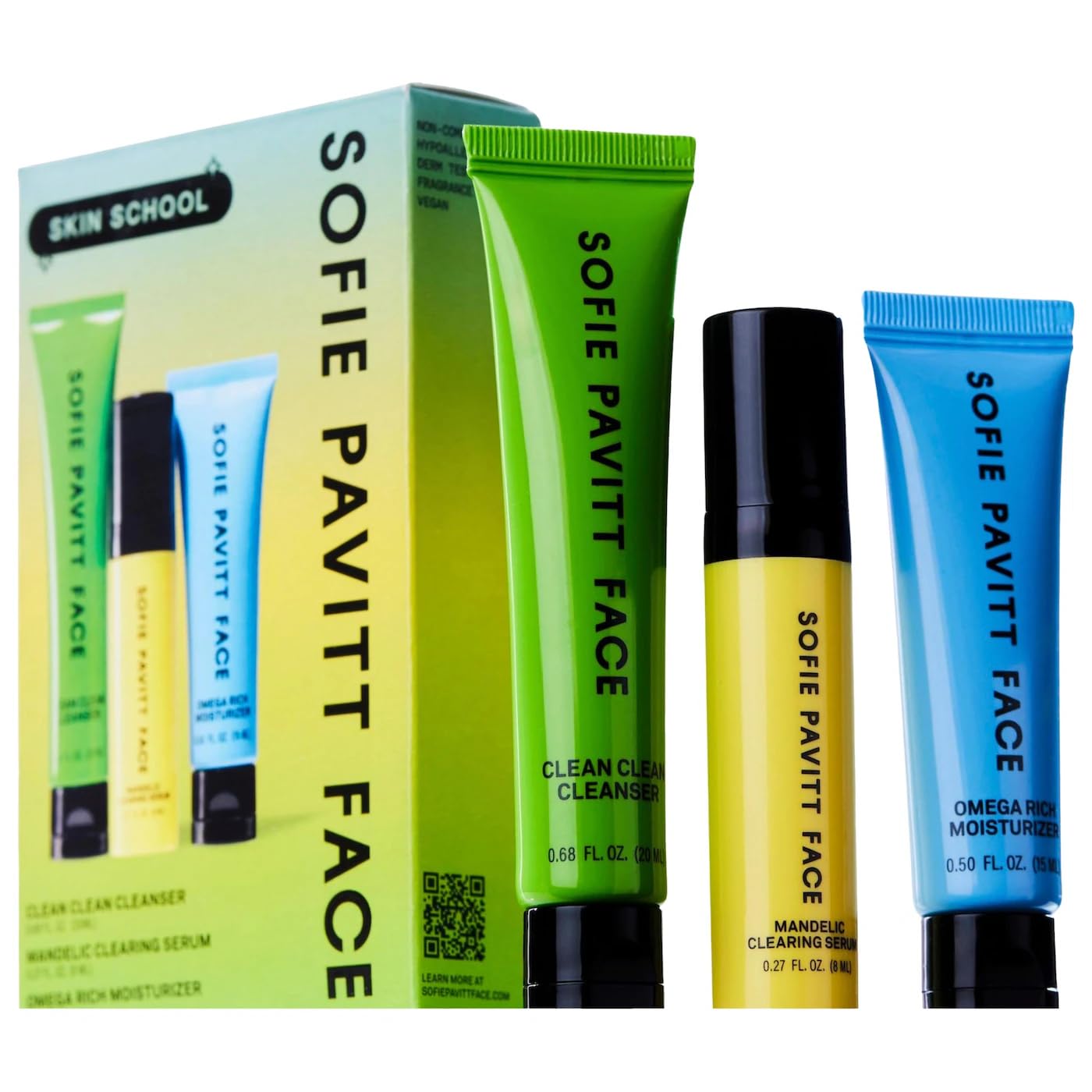 SOFIE PAVITT FACE The Skin School Set: Cleanse, Treat &amp; - Generic