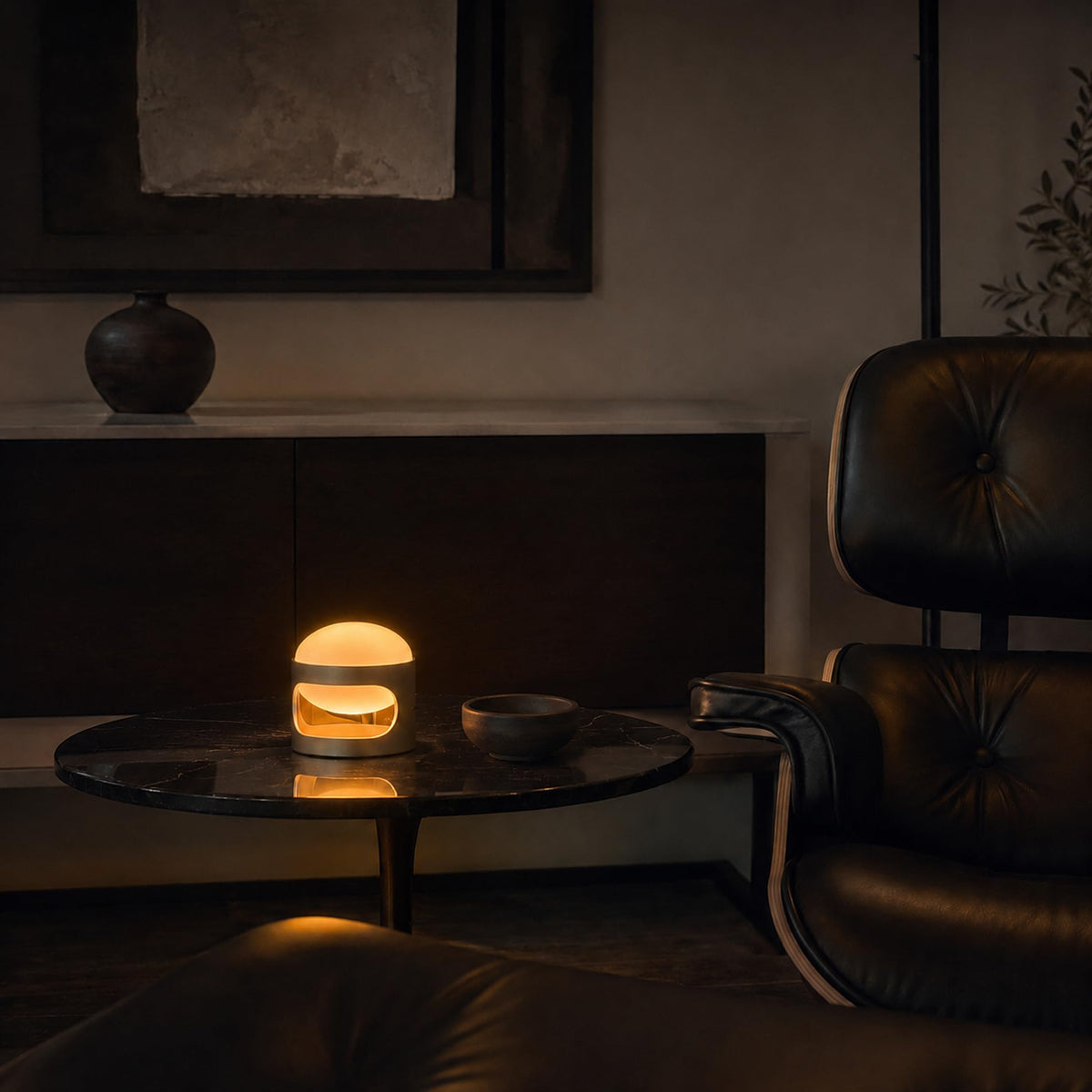 Mini Rechargeable Mid Century Modern Lamp USB Bedside Light - Lotus Atelier Official Imagery - 7