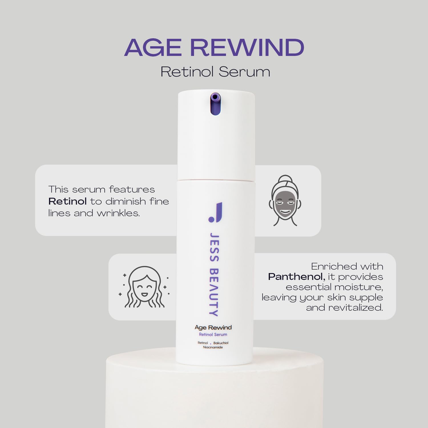 JESS BEAUTY - Age Rewind Retinol Serum Gentle Retino - JESS BEAUTY Official Product View 3